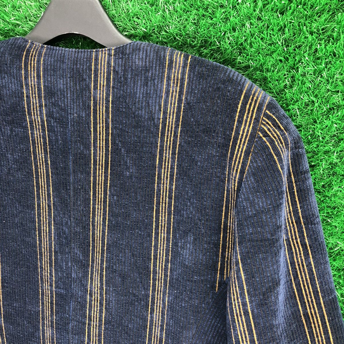 Japanese Brand Vintage 80's Cardigan Jacket Striped by Emma Chezmoi Size M / US 6-8 / IT 42-44 - 5 Thumbnail