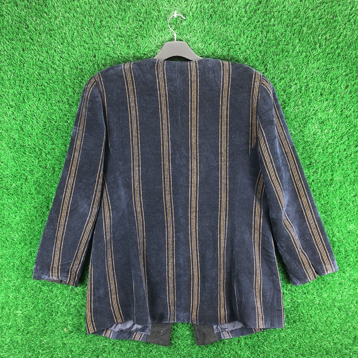 Japanese Brand Vintage 80's Cardigan Jacket Striped by Emma Chezmoi Size M / US 6-8 / IT 42-44 - 4 Thumbnail