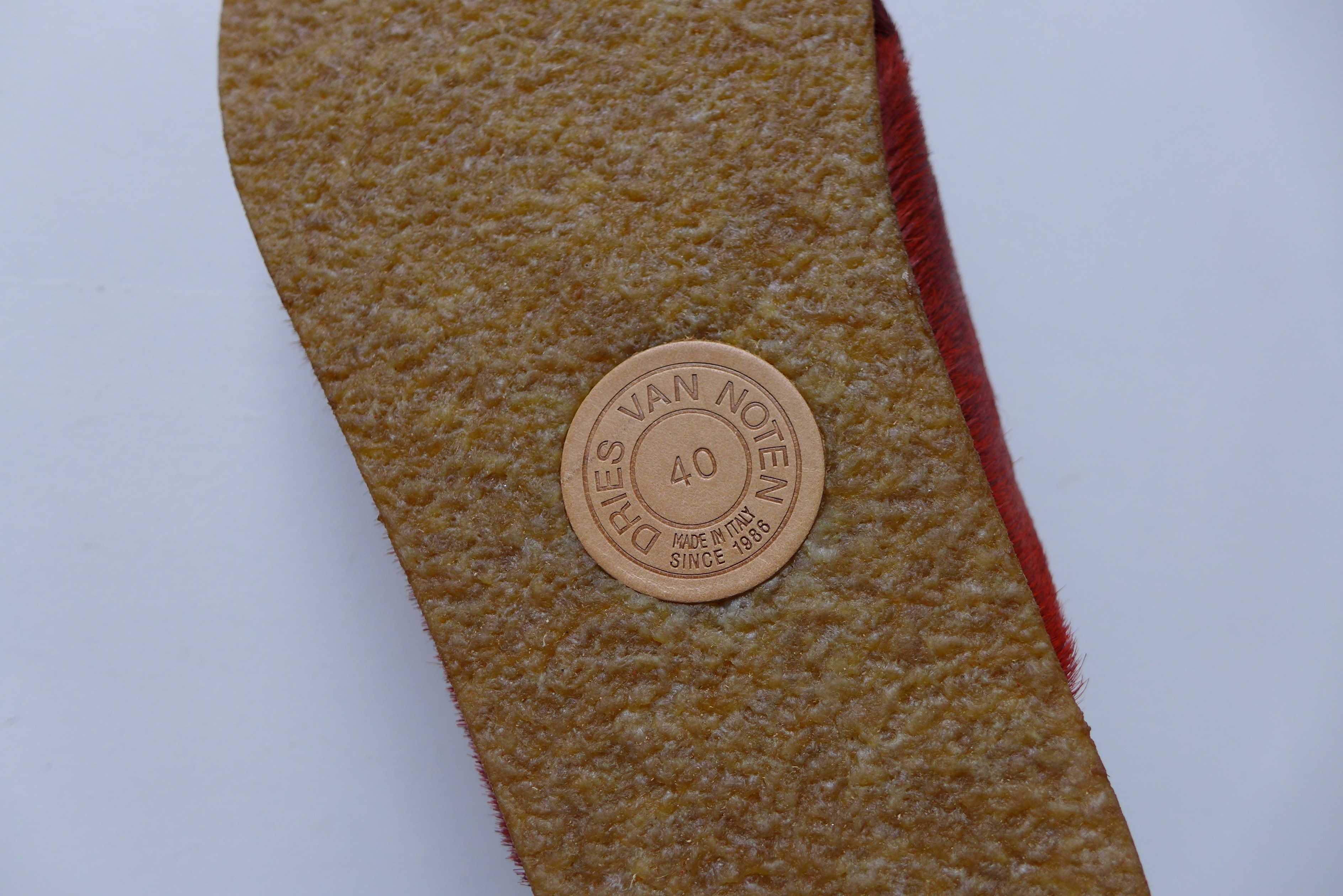 Dries Van Noten n/a Dries Van Noten Calf Hair Slides - Burnt Orange Size US 7 / EU 40 - 7 Thumbnail
