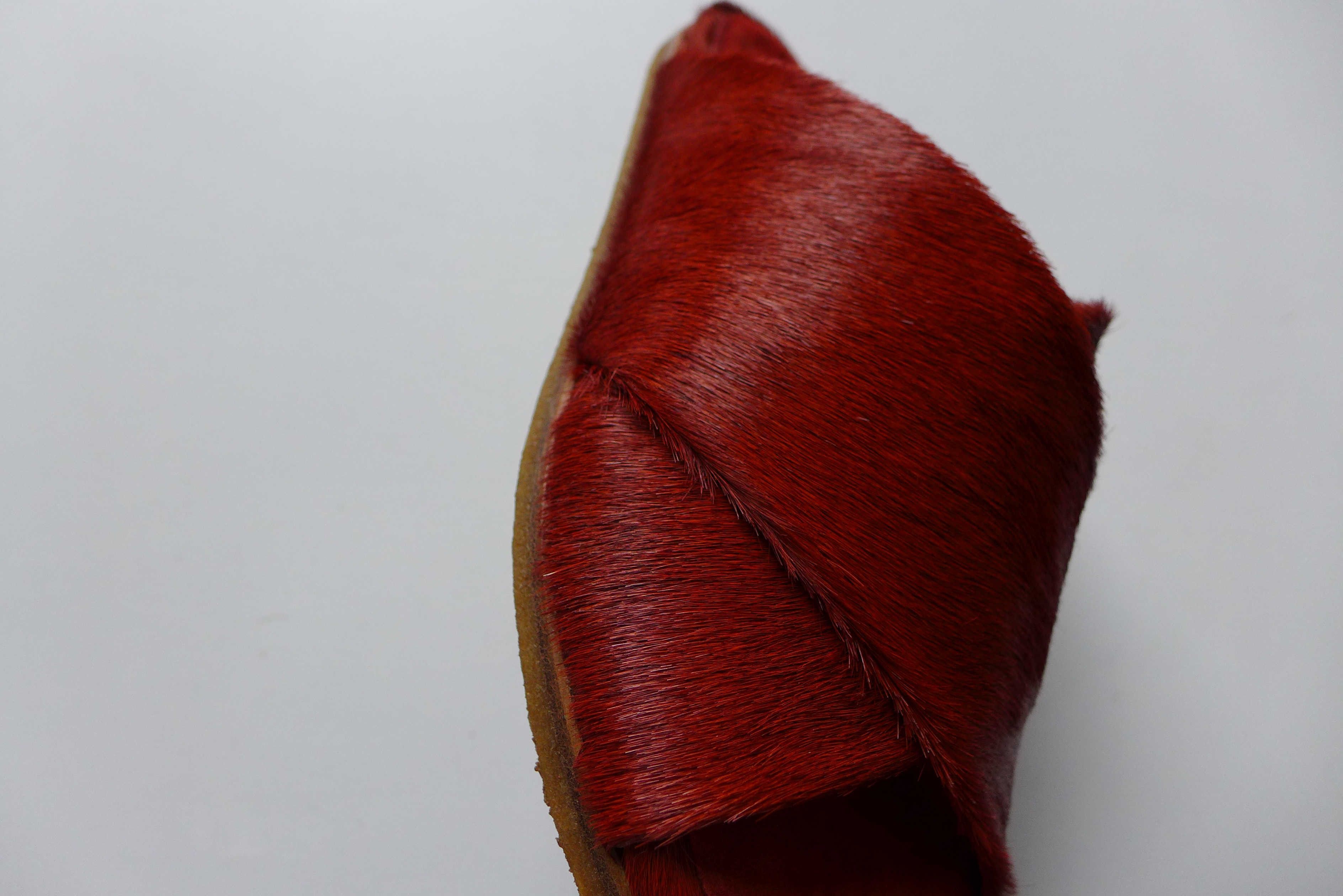 Dries Van Noten n/a Dries Van Noten Calf Hair Slides - Burnt Orange Size US 7 / EU 40 - 5 Thumbnail
