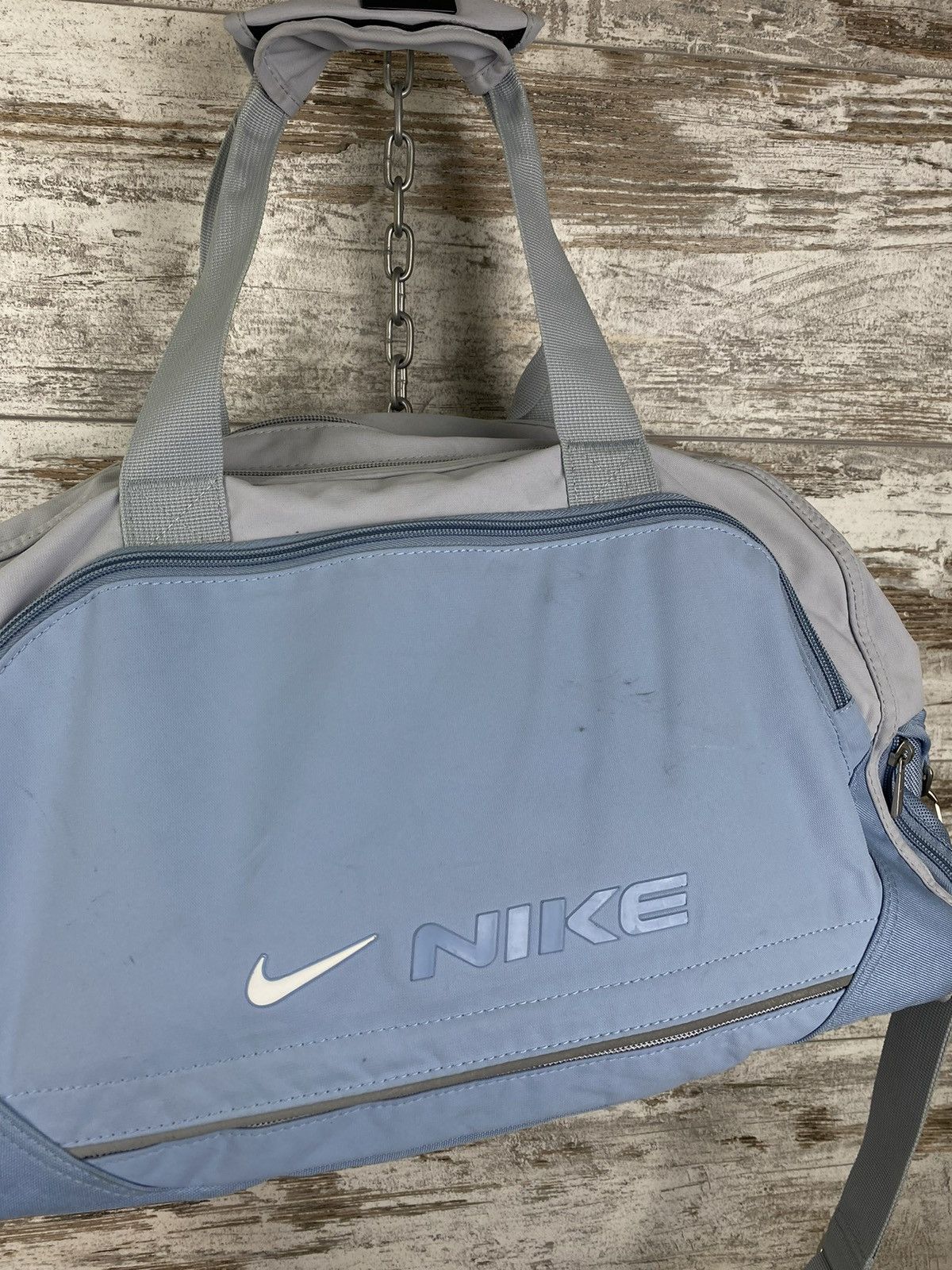Nike × Vintage Vintage 90s 🔥 Nike travel bag y2k swoosh duffer slim rare Size ONE SIZE - 4 Thumbnail