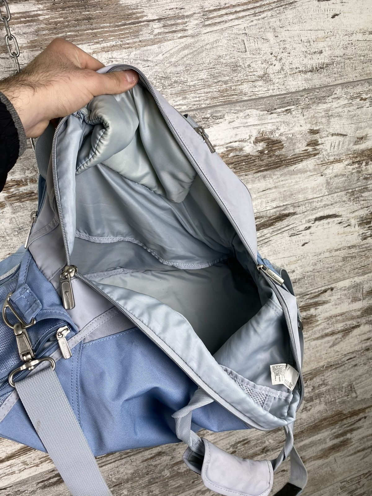 Nike × Vintage Vintage 90s 🔥 Nike travel bag y2k swoosh duffer slim rare Size ONE SIZE - 25 Thumbnail