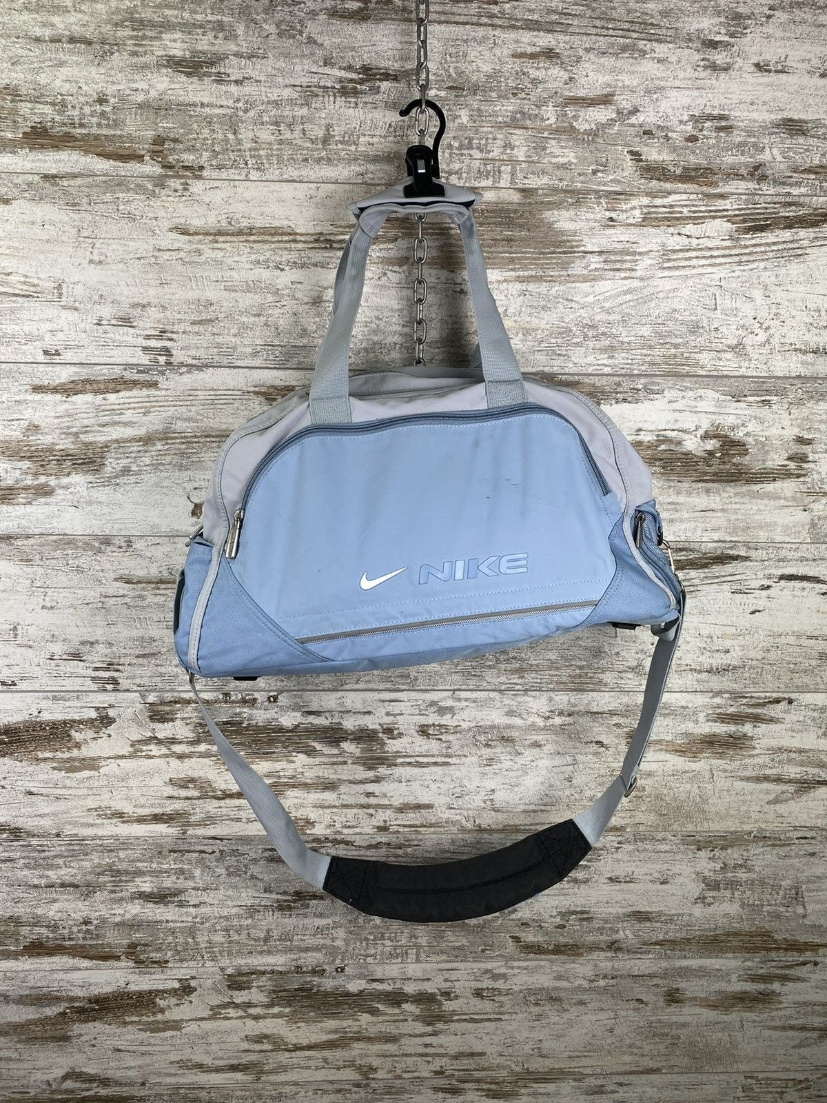 Nike × Vintage Vintage 90s 🔥 Nike travel bag y2k swoosh duffer slim rare Size ONE SIZE - 1 Thumbnail