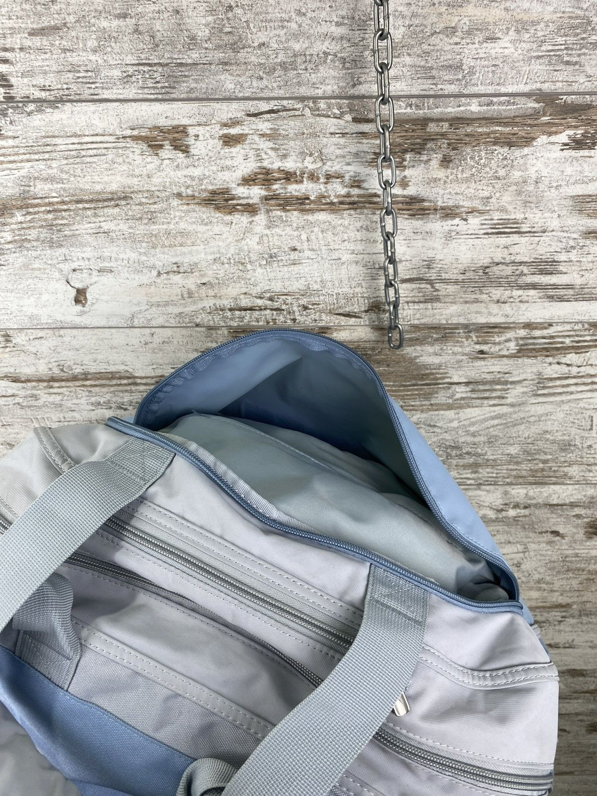 Nike × Vintage Vintage 90s 🔥 Nike travel bag y2k swoosh duffer slim rare Size ONE SIZE - 18 Thumbnail