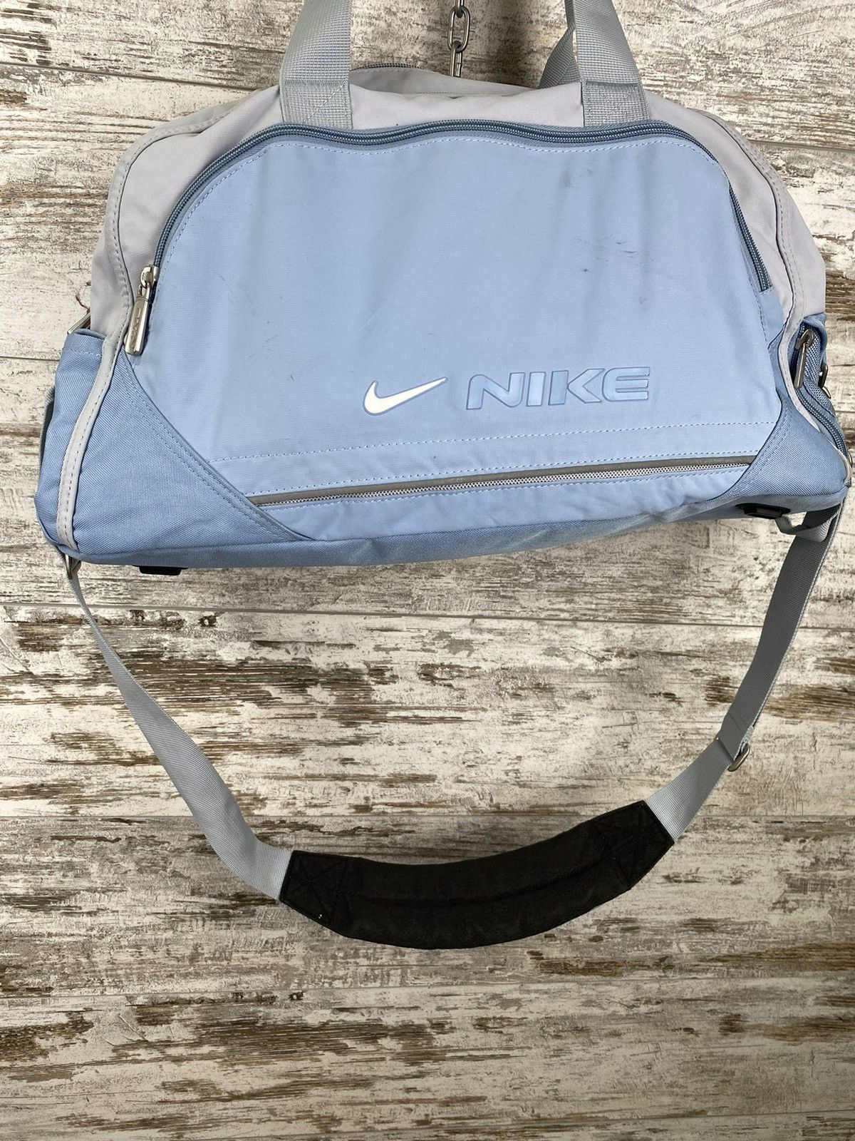Nike × Vintage Vintage 90s 🔥 Nike travel bag y2k swoosh duffer slim rare Size ONE SIZE - 3 Thumbnail