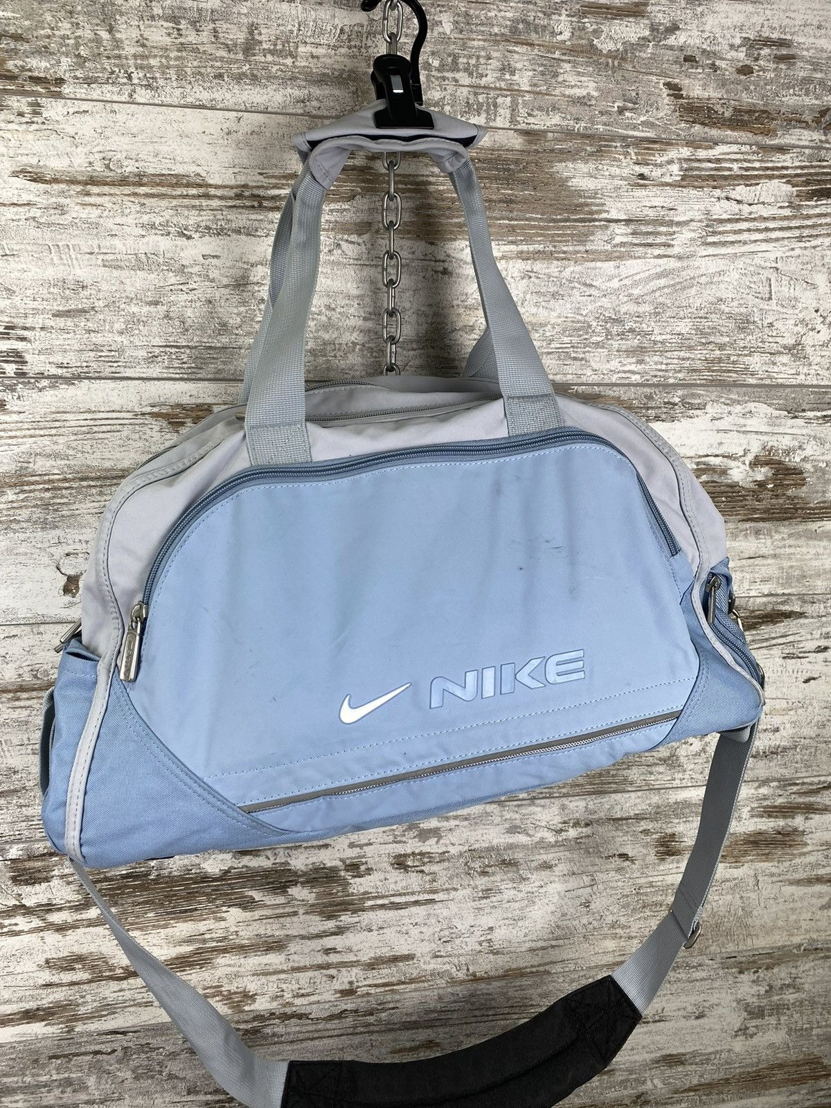 Nike × Vintage Vintage 90s 🔥 Nike travel bag y2k swoosh duffer slim rare Size ONE SIZE - 2 Thumbnail