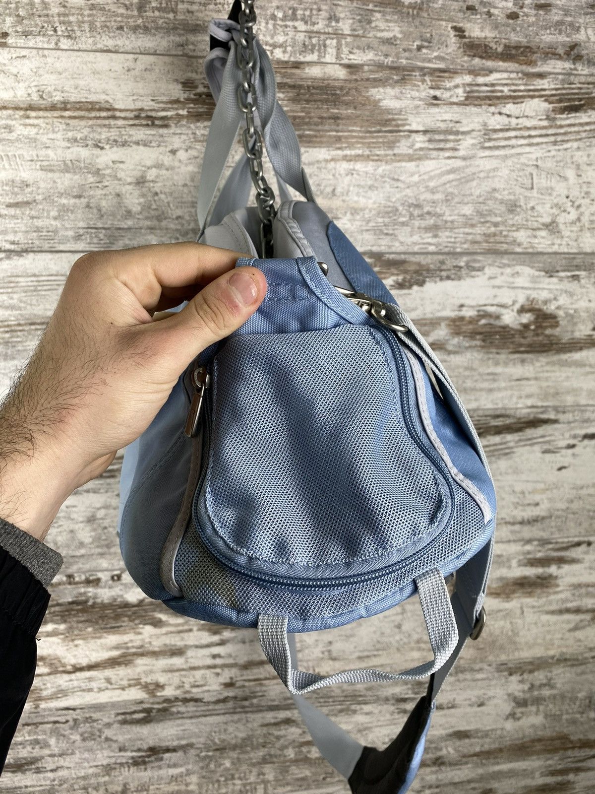 Nike × Vintage Vintage 90s 🔥 Nike travel bag y2k swoosh duffer slim rare Size ONE SIZE - 10 Thumbnail