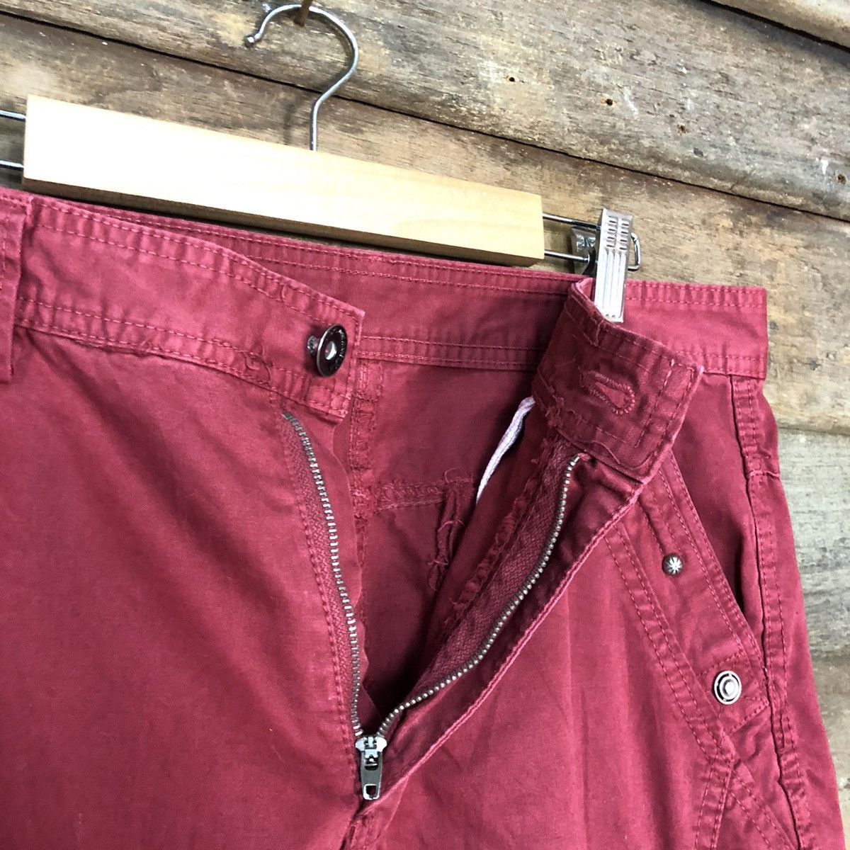 Japanese Brand DL Japan Maroon Multipocket utility CArgo Pants #c1007 Size US 30 / EU 46 - 10 Thumbnail