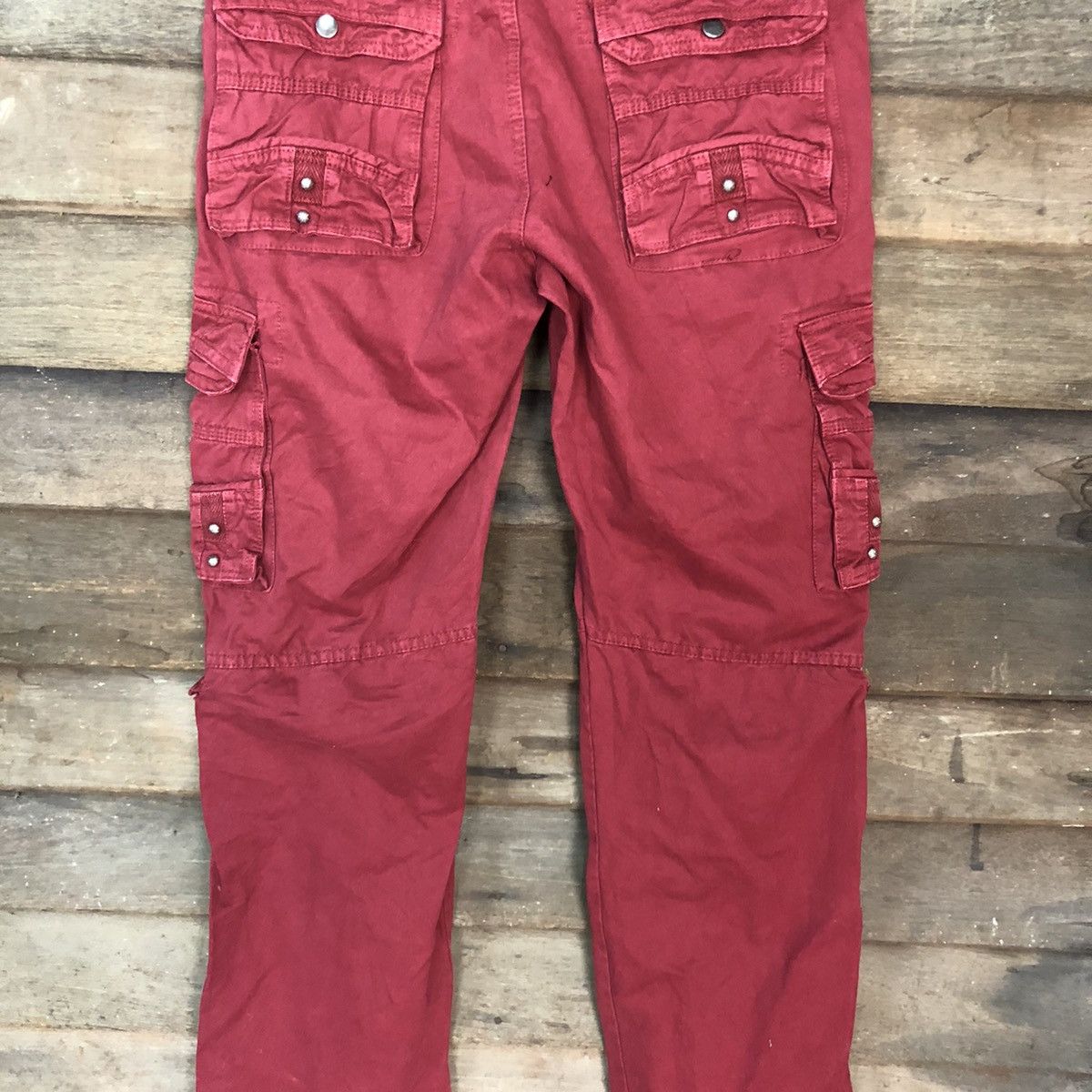 Japanese Brand DL Japan Maroon Multipocket utility CArgo Pants #c1007 Size US 30 / EU 46 - 14 Thumbnail