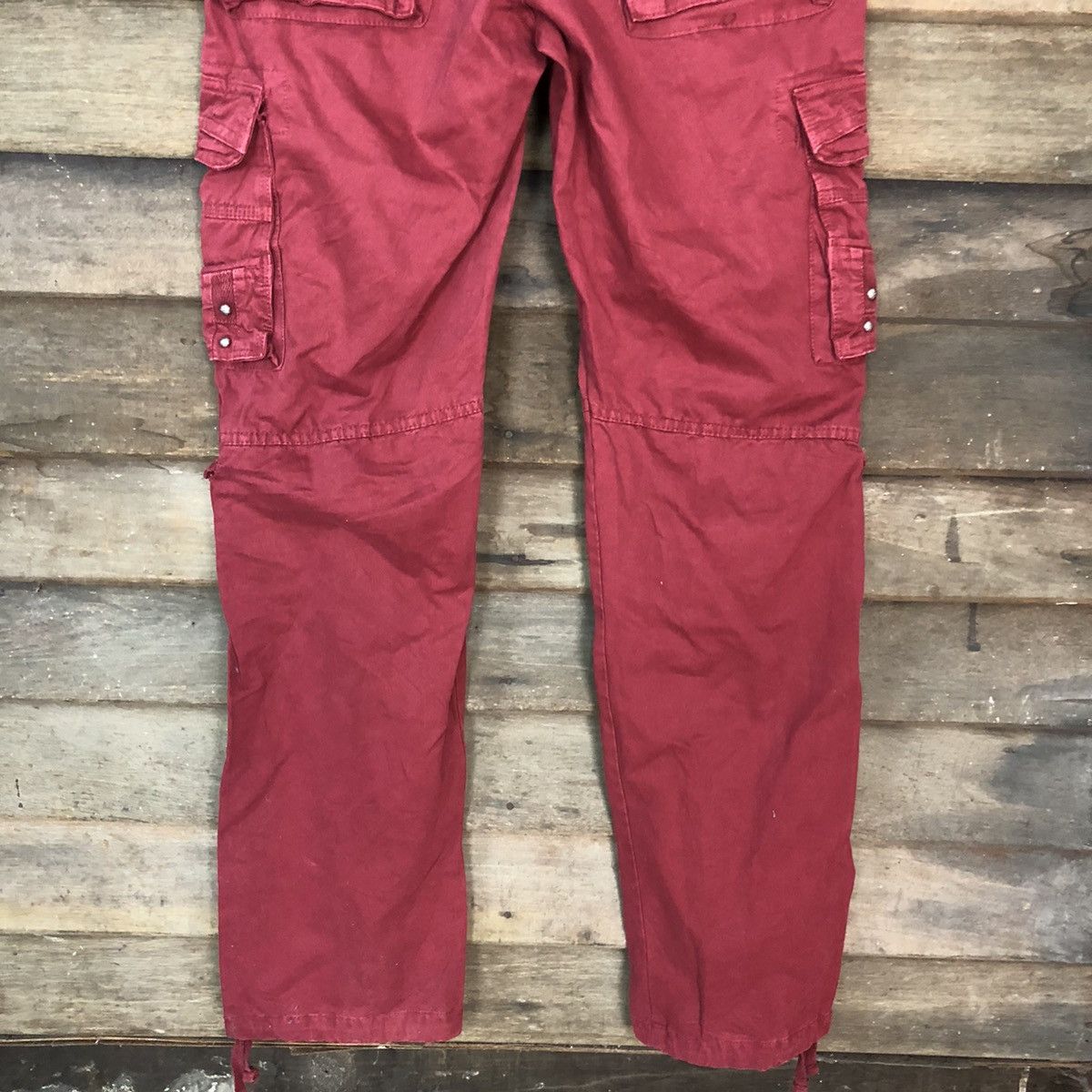 Japanese Brand DL Japan Maroon Multipocket utility CArgo Pants #c1007 Size US 30 / EU 46 - 13 Thumbnail