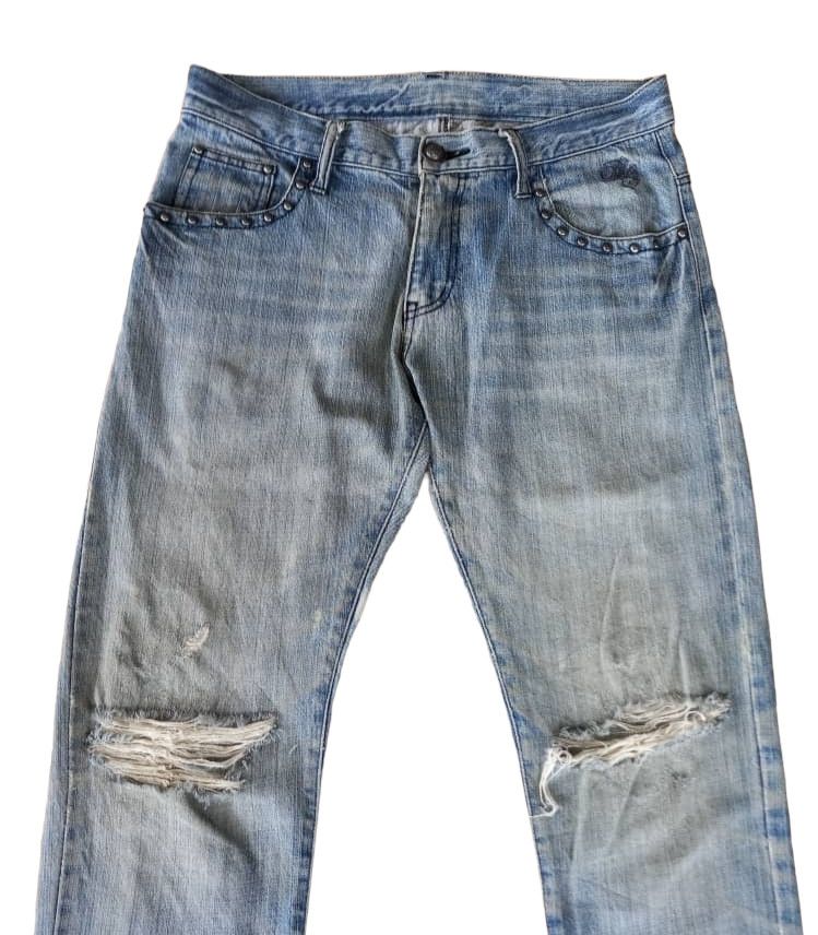 Japanese Brand Hysteric Glamour Style Distressed Flared Size US 33 - 2 Thumbnail