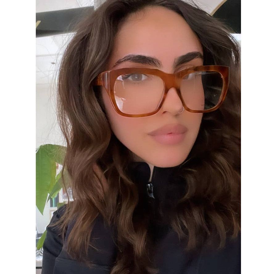 NEW Celine CL50047I Thick Rim Eyeglasses Frames Brown