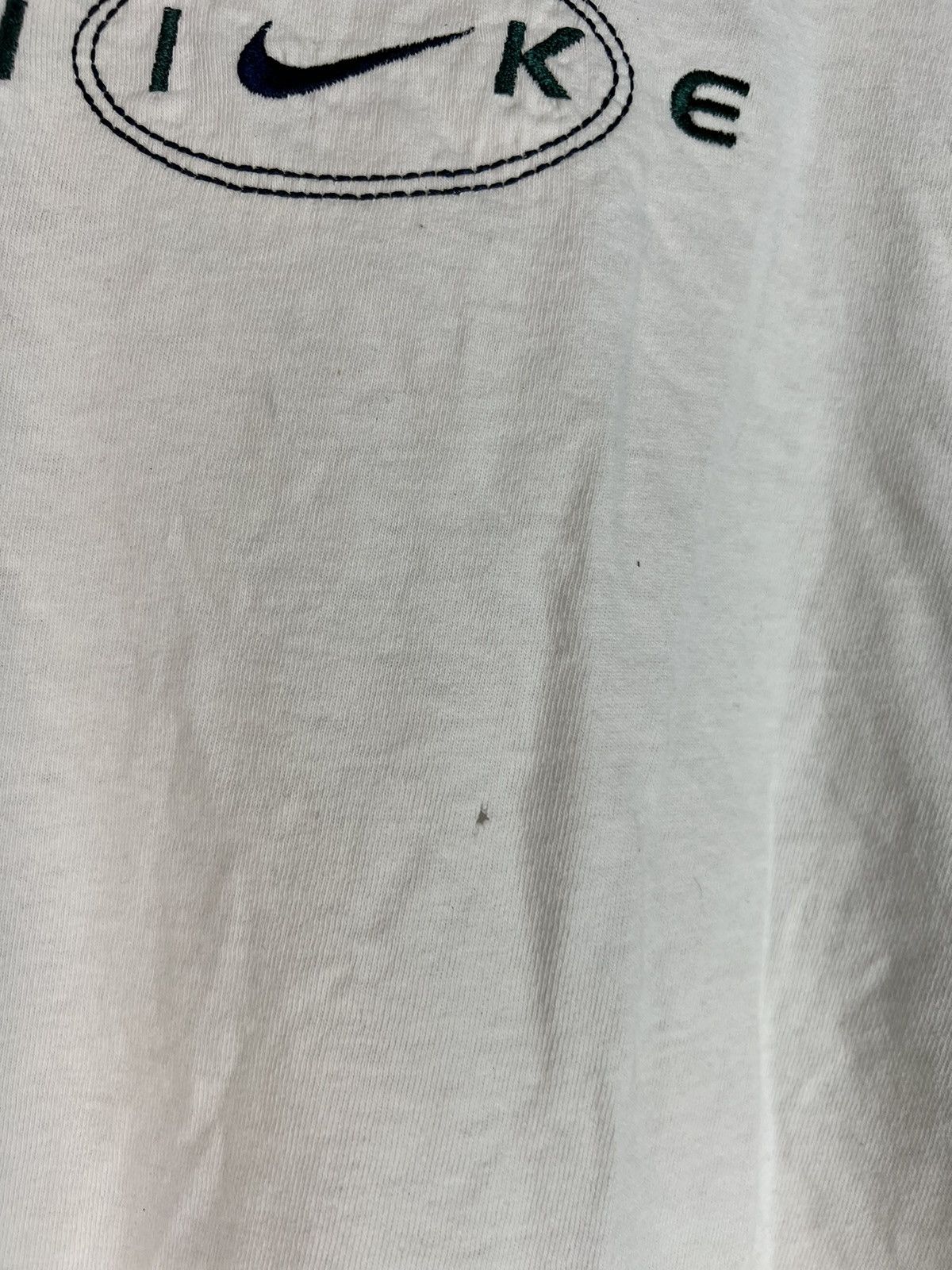 Nike Vintage 90s nike center swoosh tshirt Size US XL / EU 56 / 4 - 6 Thumbnail