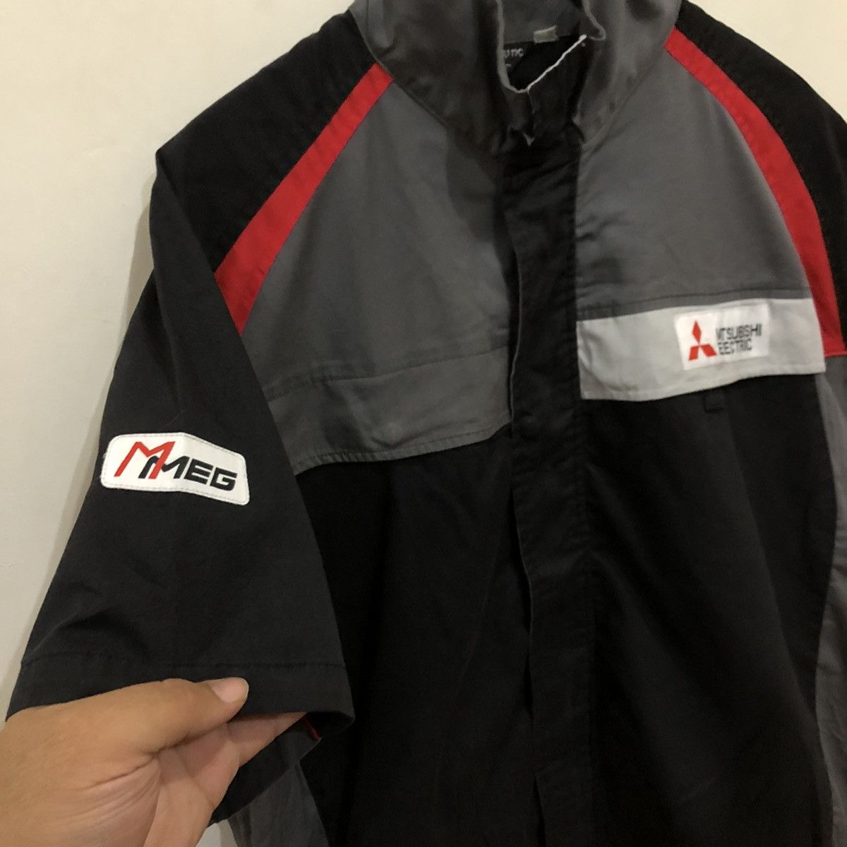Vintage Mitsubishi Electric Chore Work Short Sleeve Light Jacket Size US M / EU 48-50 / 2 - 4 Thumbnail