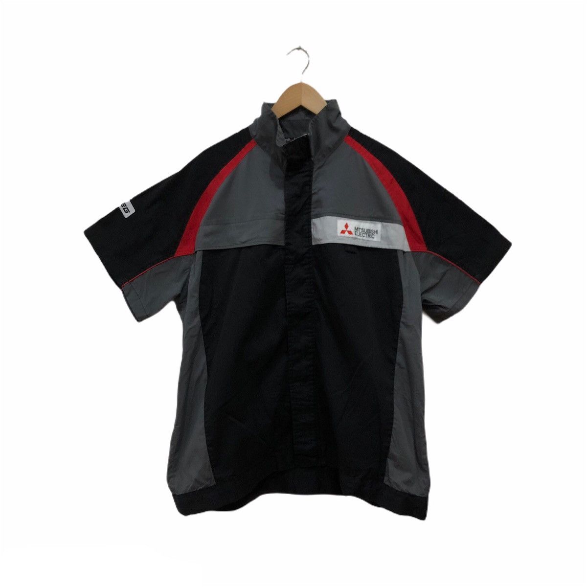 Vintage Mitsubishi Electric Chore Work Short Sleeve Light Jacket Size US M / EU 48-50 / 2 - 1 Thumbnail