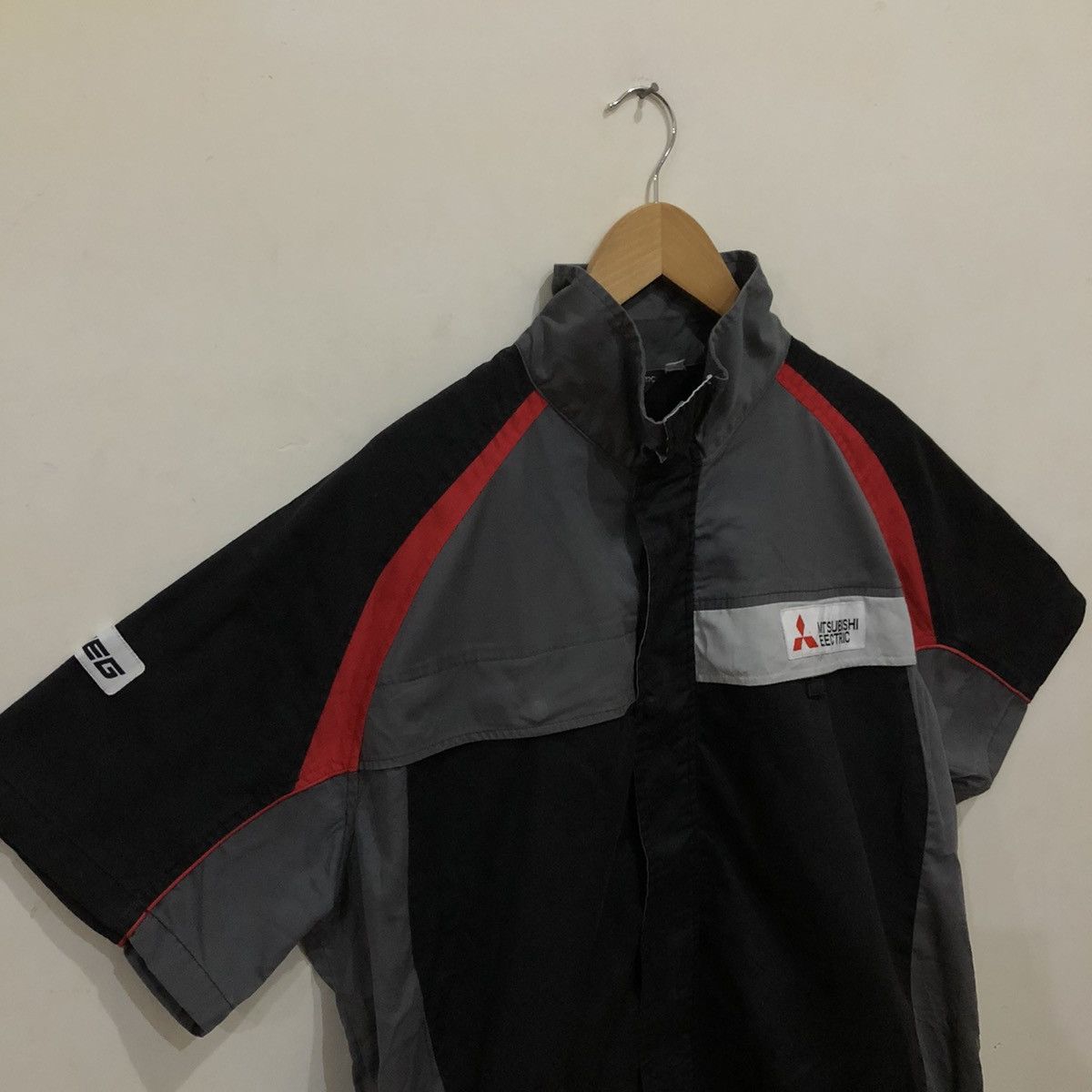 Vintage Mitsubishi Electric Chore Work Short Sleeve Light Jacket Size US M / EU 48-50 / 2 - 3 Thumbnail