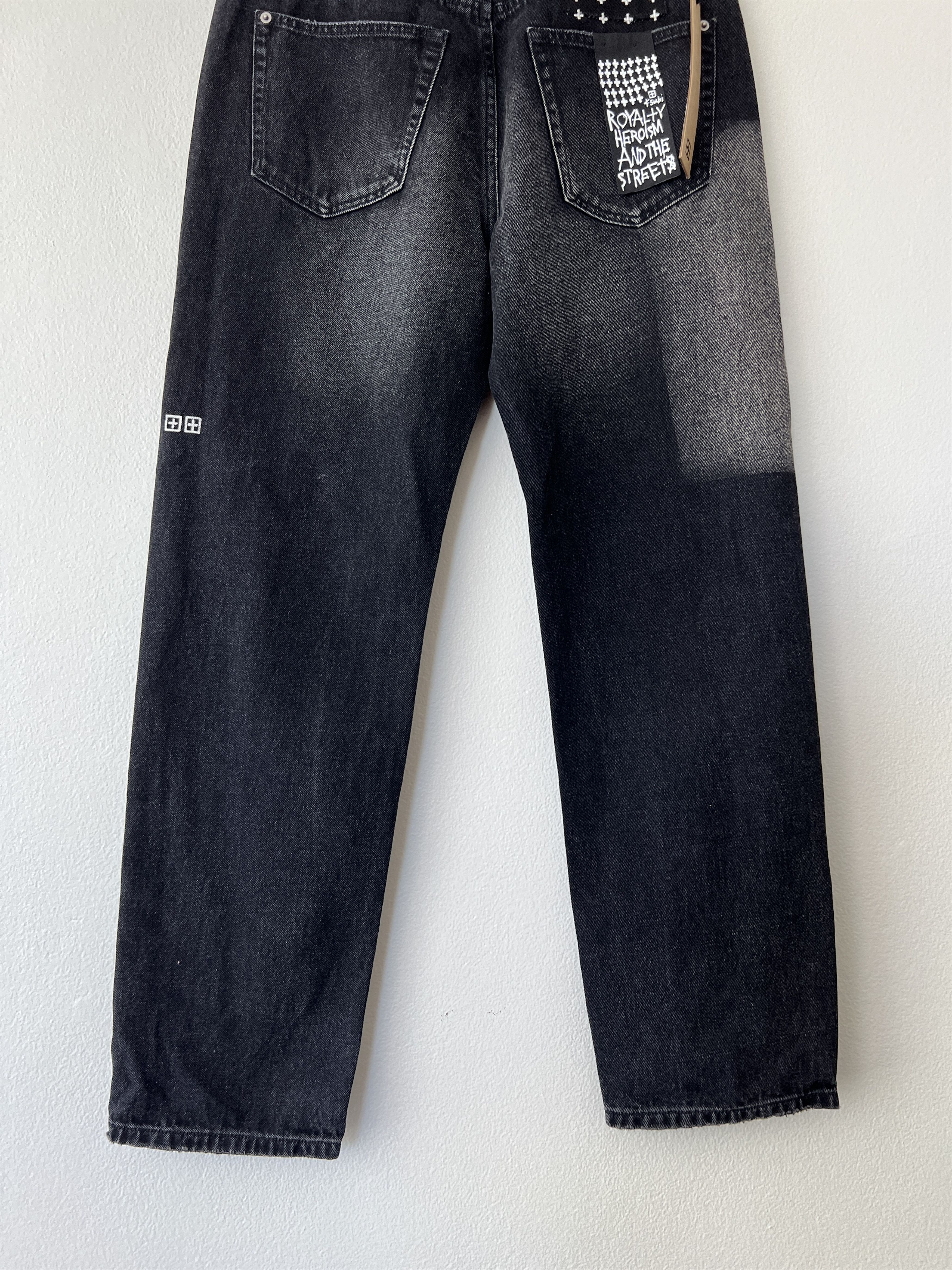 Ksubi jean anti k 32 medium straight relaxed chop up black grey Size US 32 / EU 48 - 7 Thumbnail