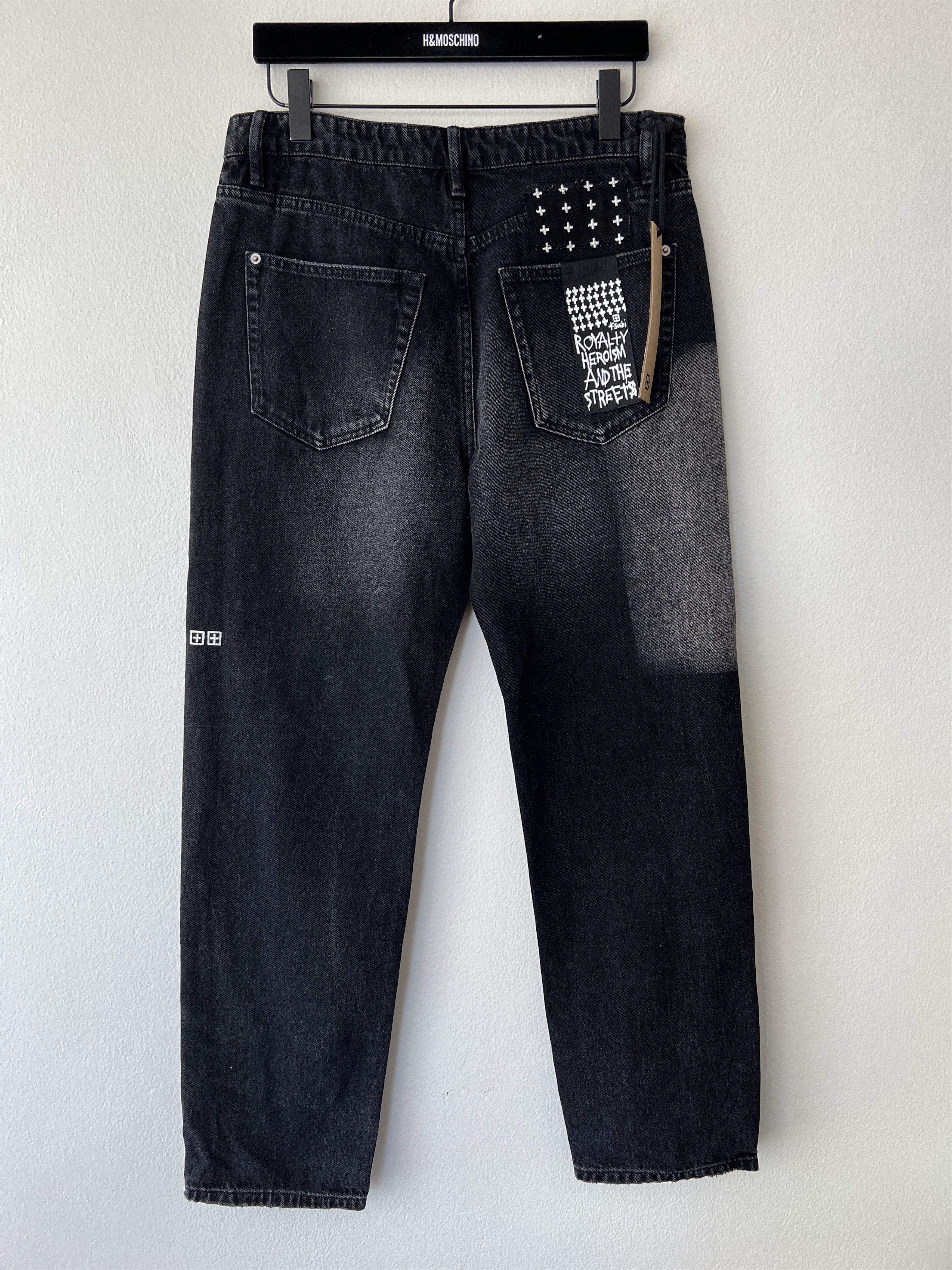 Ksubi jean anti k 32 medium straight relaxed chop up black grey Size US 32 / EU 48 - 5 Thumbnail