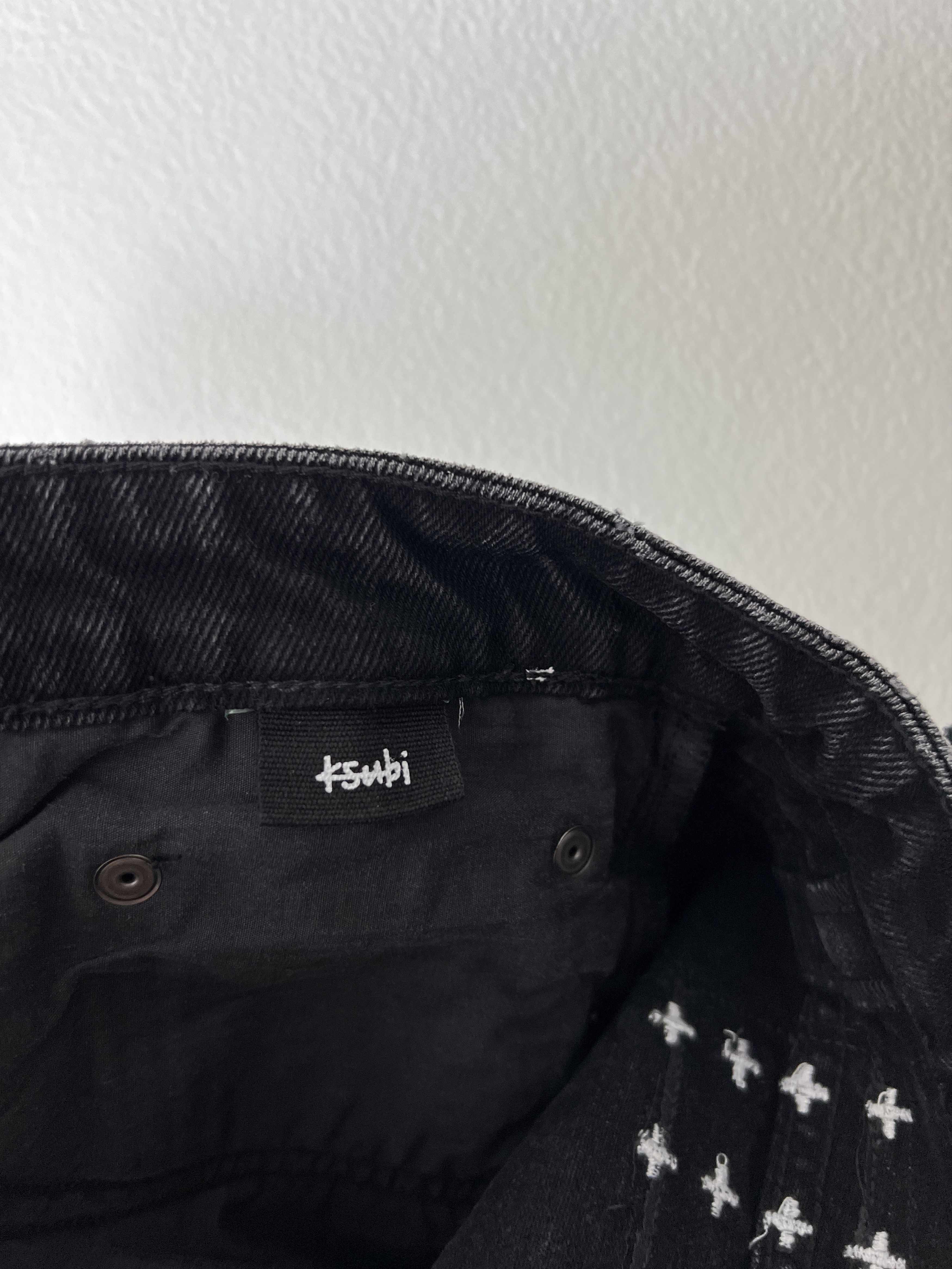 Ksubi jean anti k 32 medium straight relaxed chop up black grey Size US 32 / EU 48 - 8 Thumbnail