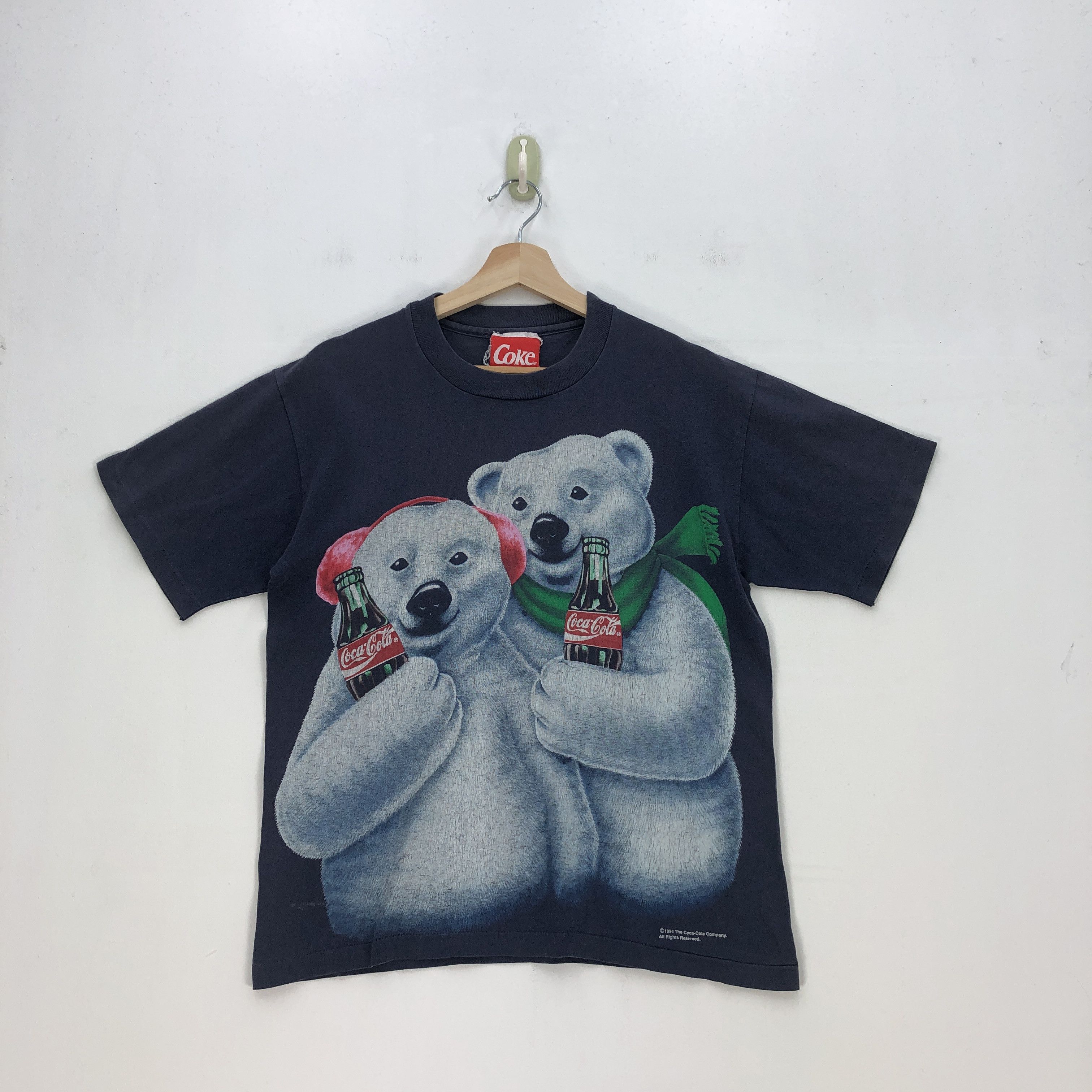 Coca Cola Vintage Coca Cola T-Shirt COKE Polar Bear Tees | BS19288. Size US M / EU 48-50 / 2 - 1 Thumbnail