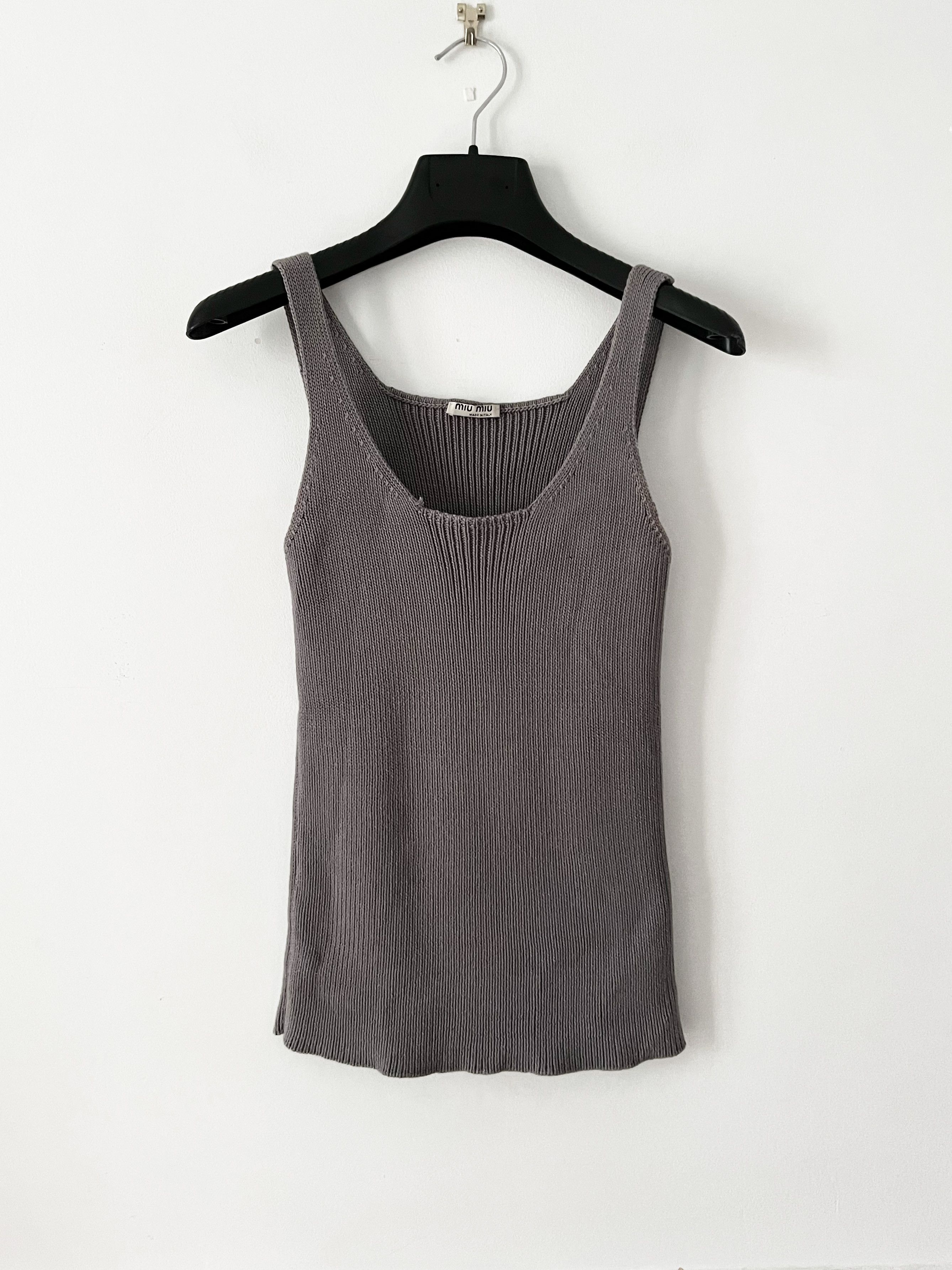 Miu Miu Miu Miu knit tank top Size S / US 4 / IT 40 - 1 Thumbnail