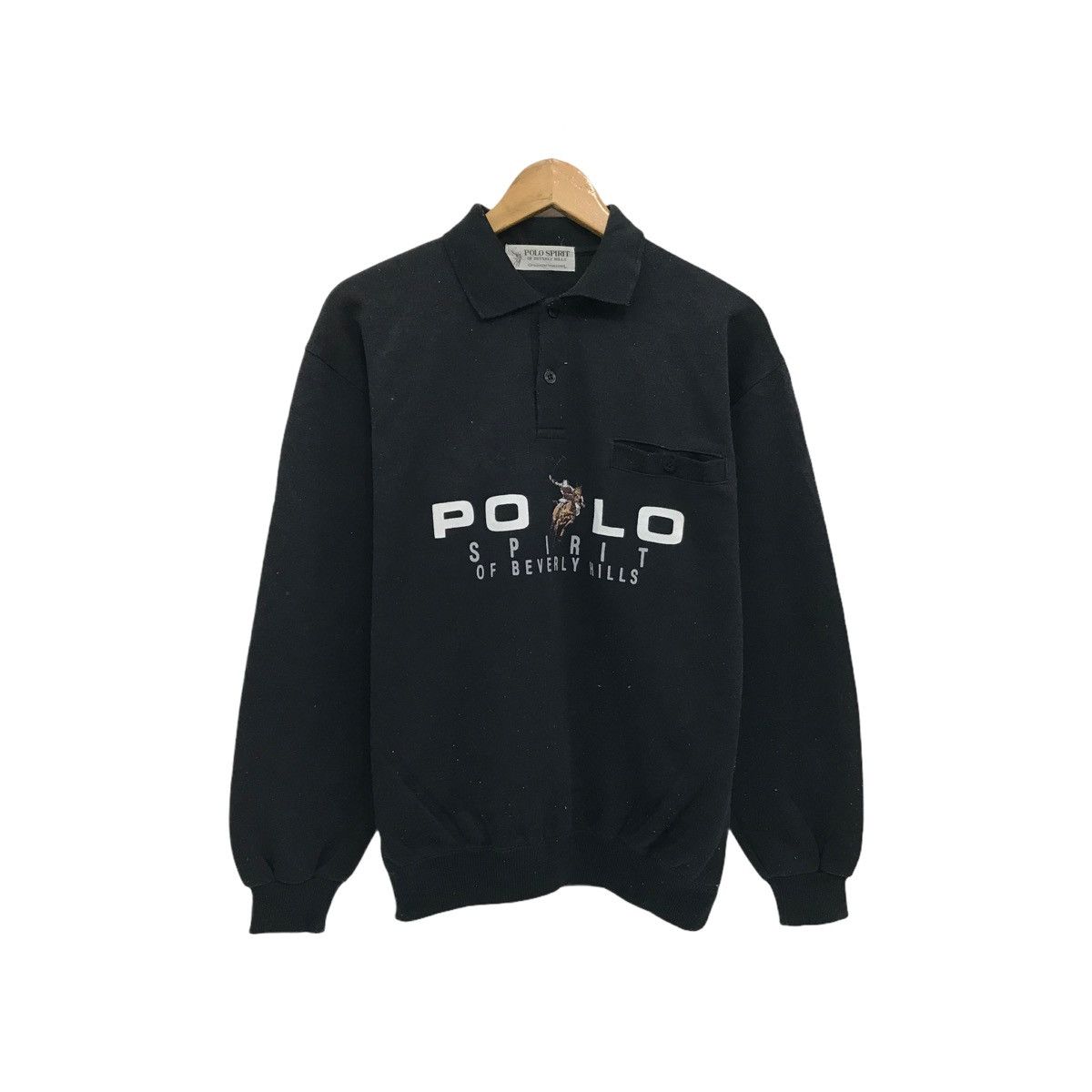 Beverly Hills Polo Club × U.S. Polo Assn. × Vintage Vintage Polo Spirit Beverly Hill Sweatshirt Pullover Jumper Size US M / EU 48-50 / 2 - 1 Thumbnail