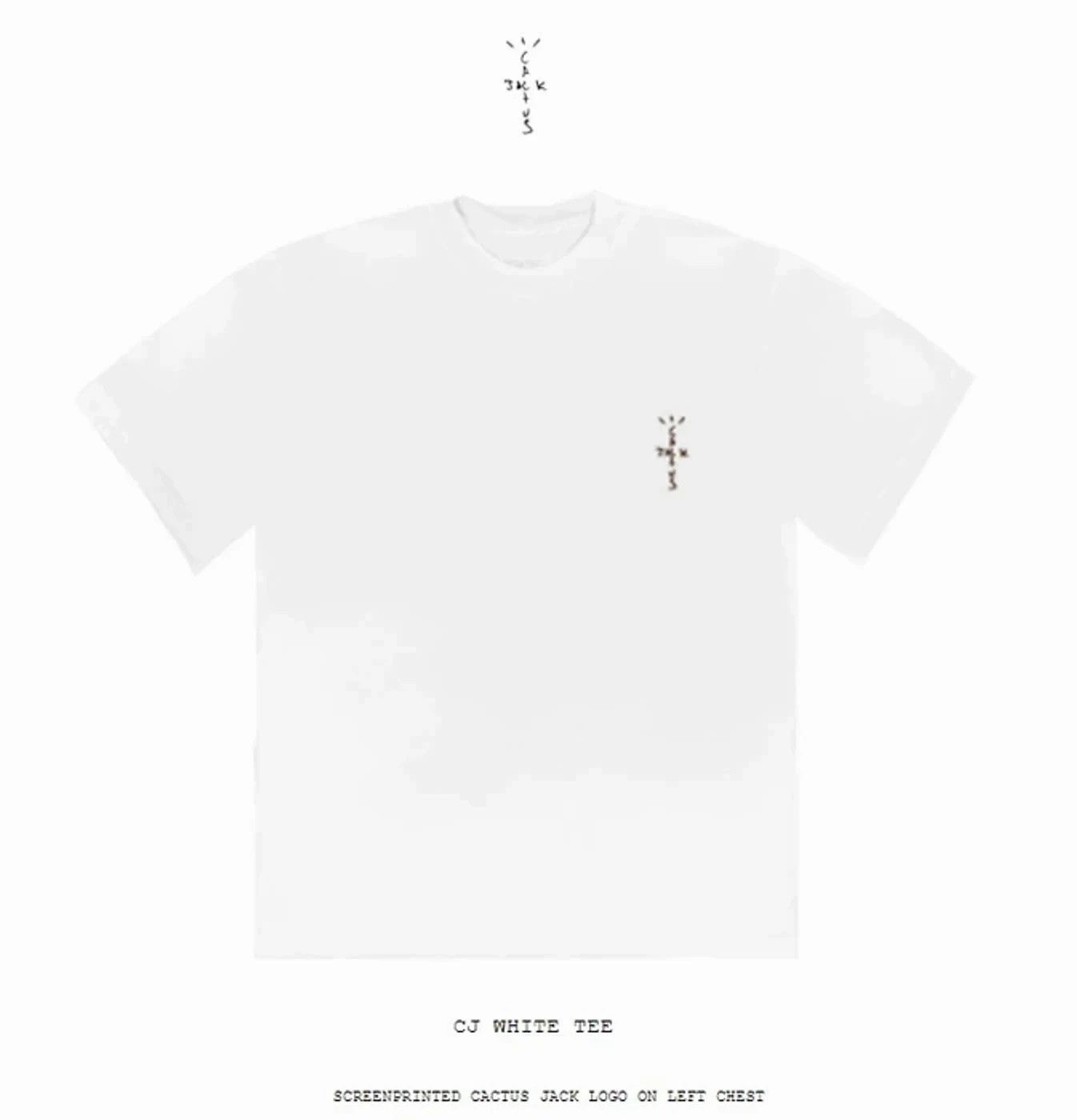 Travis Scott Large Travis Scott CJ White T-Shirt Tee Brown Logo Utopia Size US L / EU 52-54 / 3 - 6 Thumbnail