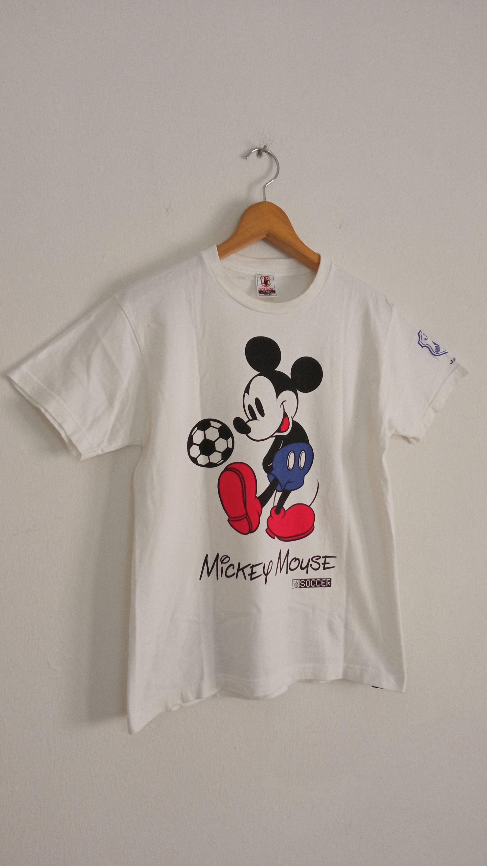 Japanese Brand × Mickey Mouse × Vintage 🔥🔥JFA x Disney Mickey Mouse Samurai Blue T-Shirt Size US S / EU 44-46 / 1 - 2 Thumbnail