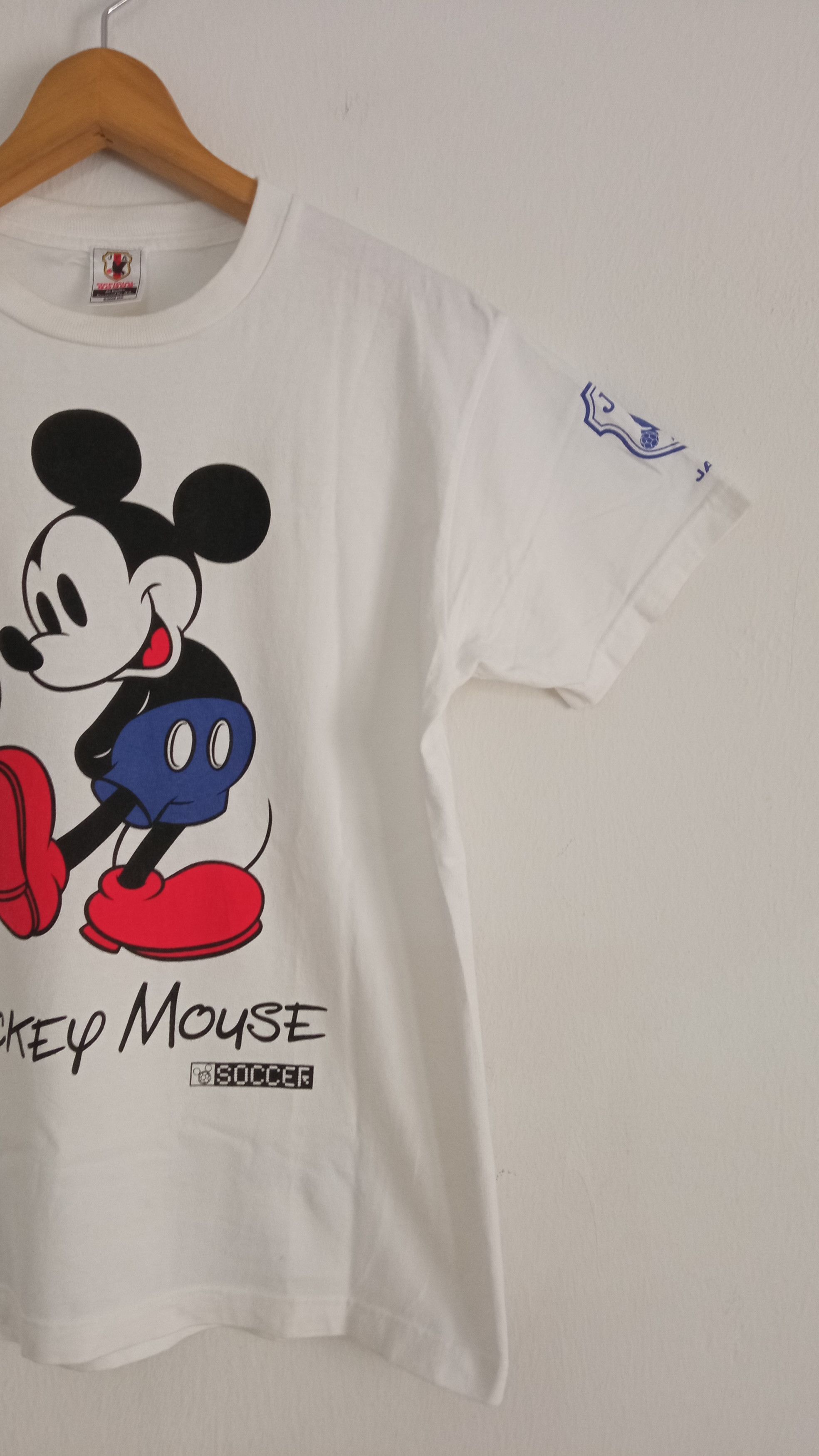 Japanese Brand × Mickey Mouse × Vintage 🔥🔥JFA x Disney Mickey Mouse Samurai Blue T-Shirt Size US S / EU 44-46 / 1 - 5 Thumbnail