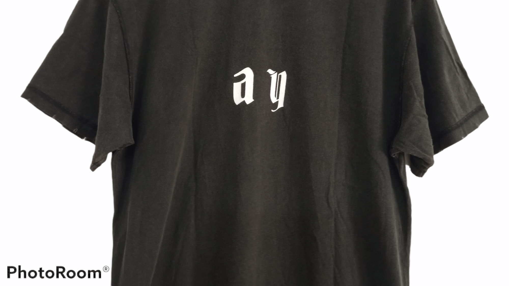 Askyurself × Vintage 🔥🔥Askyurself Spellout Distressed T-Shirt Size US M / EU 48-50 / 2 - 12 Thumbnail