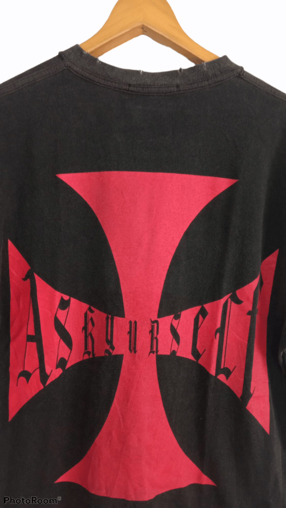 Askyurself × Vintage 🔥🔥Askyurself Spellout Distressed T-Shirt Size US M / EU 48-50 / 2 - 20 Thumbnail