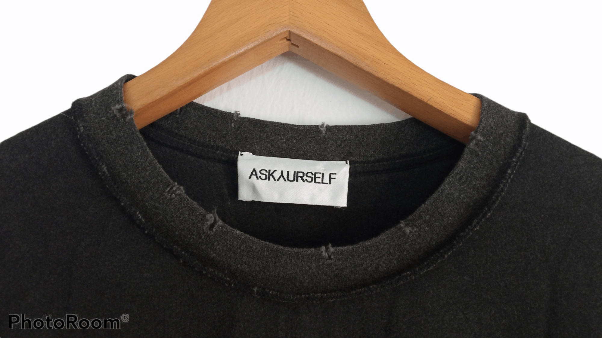 Askyurself × Vintage 🔥🔥Askyurself Spellout Distressed T-Shirt Size US M / EU 48-50 / 2 - 16 Thumbnail