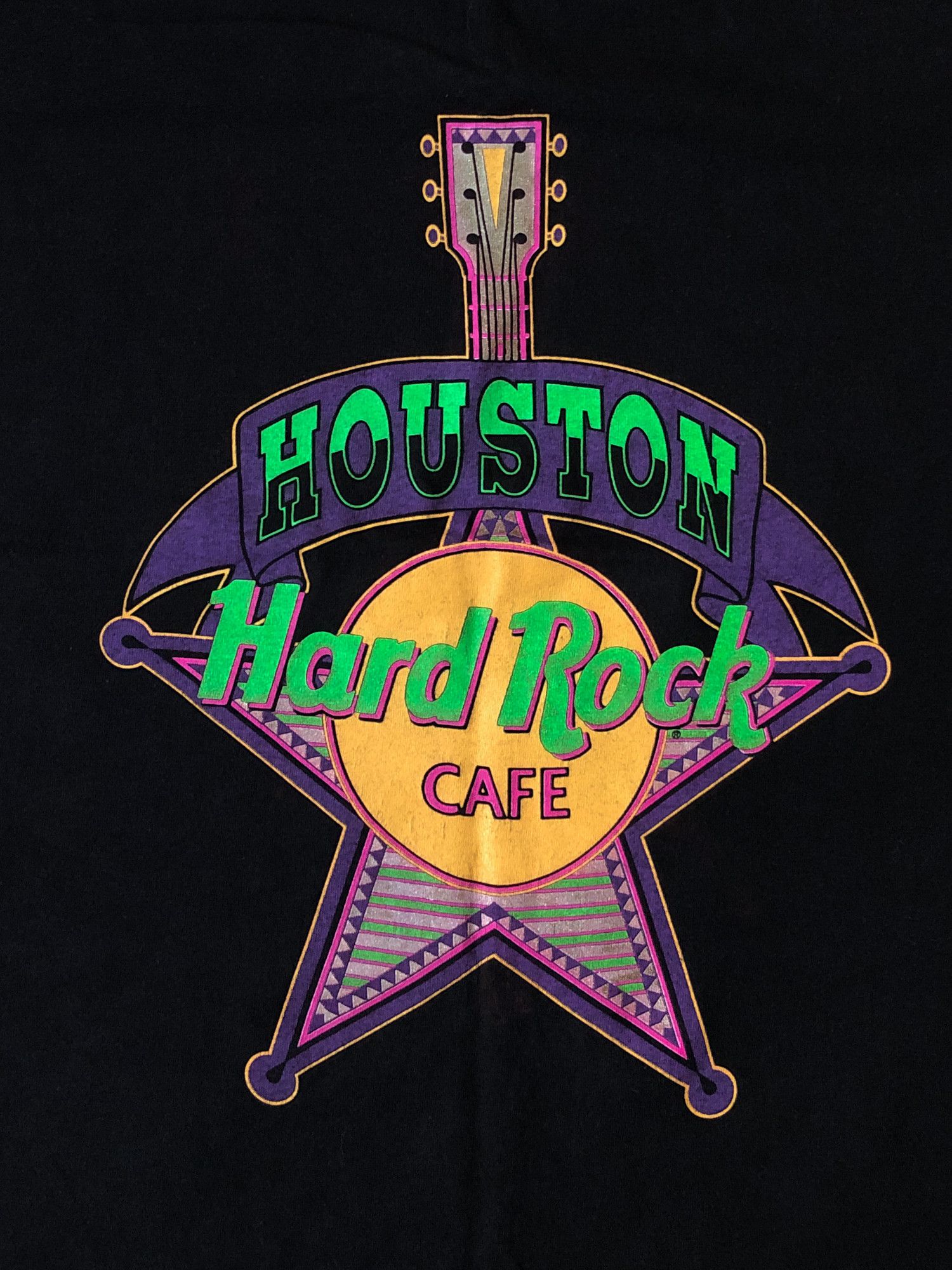 Hard Rock Cafe × Vintage 90s Single Stitch Houston Hard Rock Cafe T-Shirt Size US M / EU 48-50 / 2 - 3 Thumbnail
