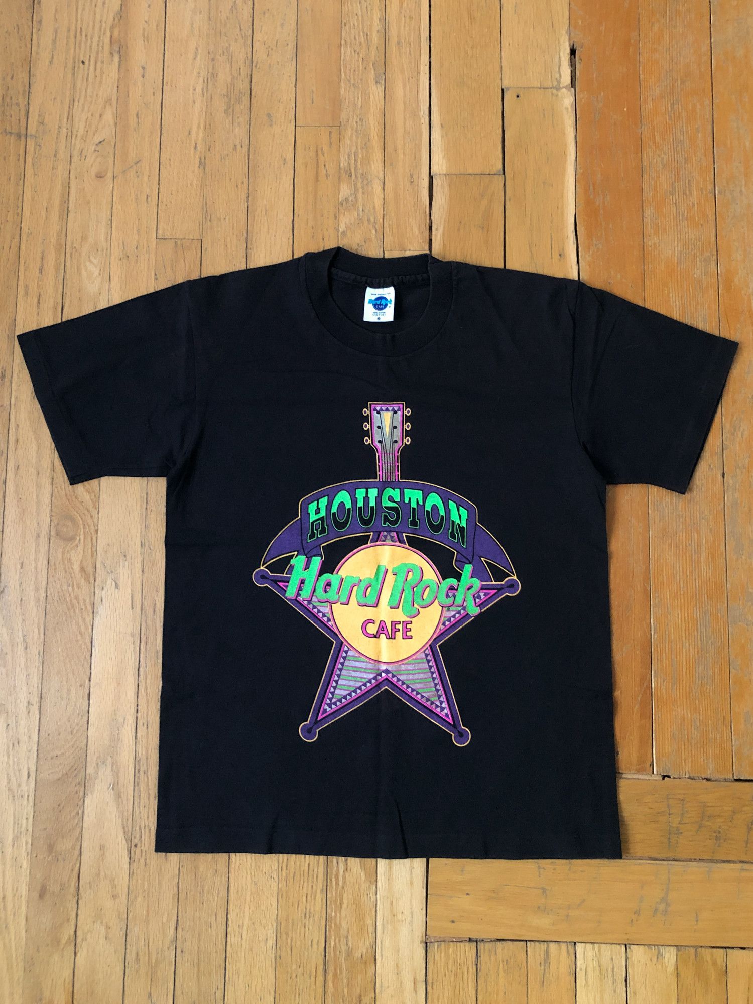 Hard Rock Cafe × Vintage 90s Single Stitch Houston Hard Rock Cafe T-Shirt Size US M / EU 48-50 / 2 - 2 Thumbnail