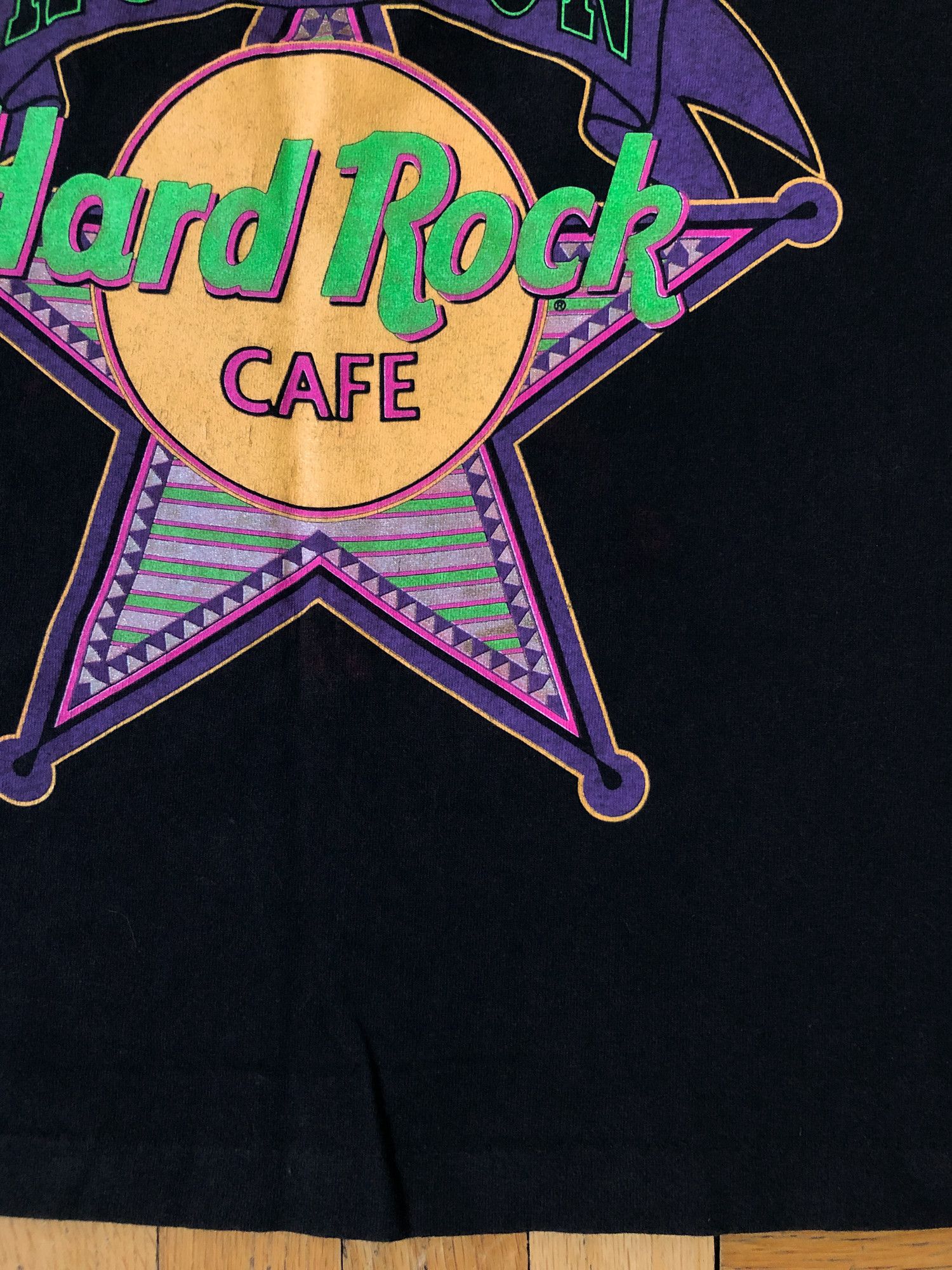 Hard Rock Cafe × Vintage 90s Single Stitch Houston Hard Rock Cafe T-Shirt Size US M / EU 48-50 / 2 - 6 Thumbnail