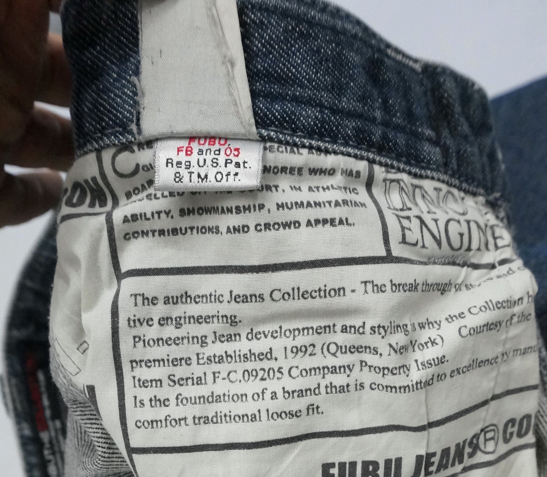 Fubu × Vintage Rare 🔥 FUBU 90s Vintage Denim Pants Size US 30 / EU 46 - 16 Thumbnail