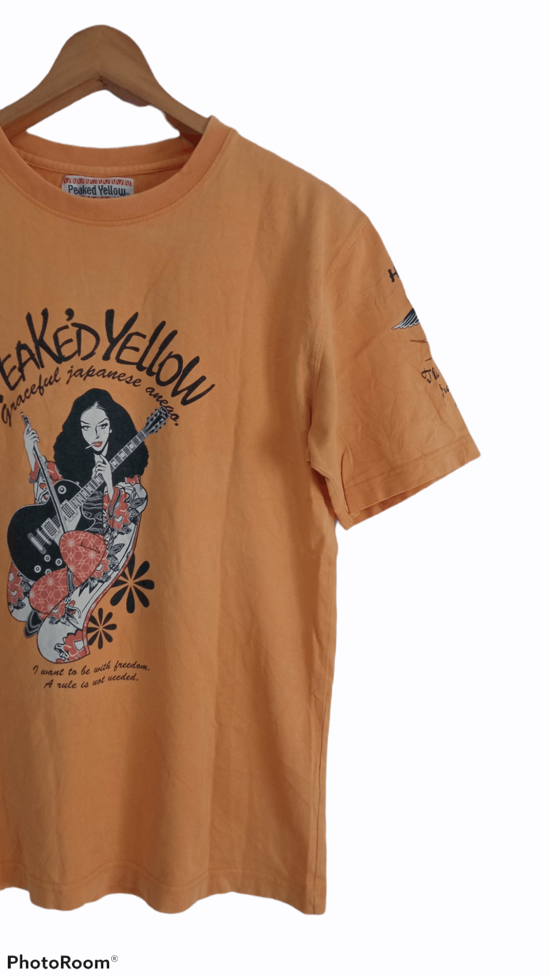 Japanese Brand × Vintage 🔥🔥Vtg Peaked Yellow Japanese Anego Geisha T-Shirt Size US S / EU 44-46 / 1 - 5 Thumbnail