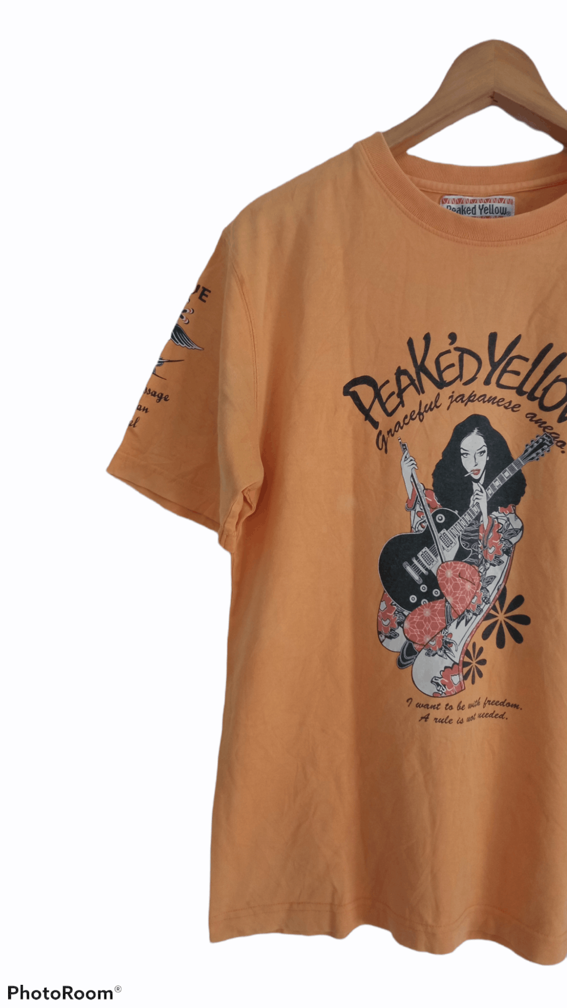 Japanese Brand × Vintage 🔥🔥Vtg Peaked Yellow Japanese Anego Geisha T-Shirt Size US S / EU 44-46 / 1 - 4 Thumbnail