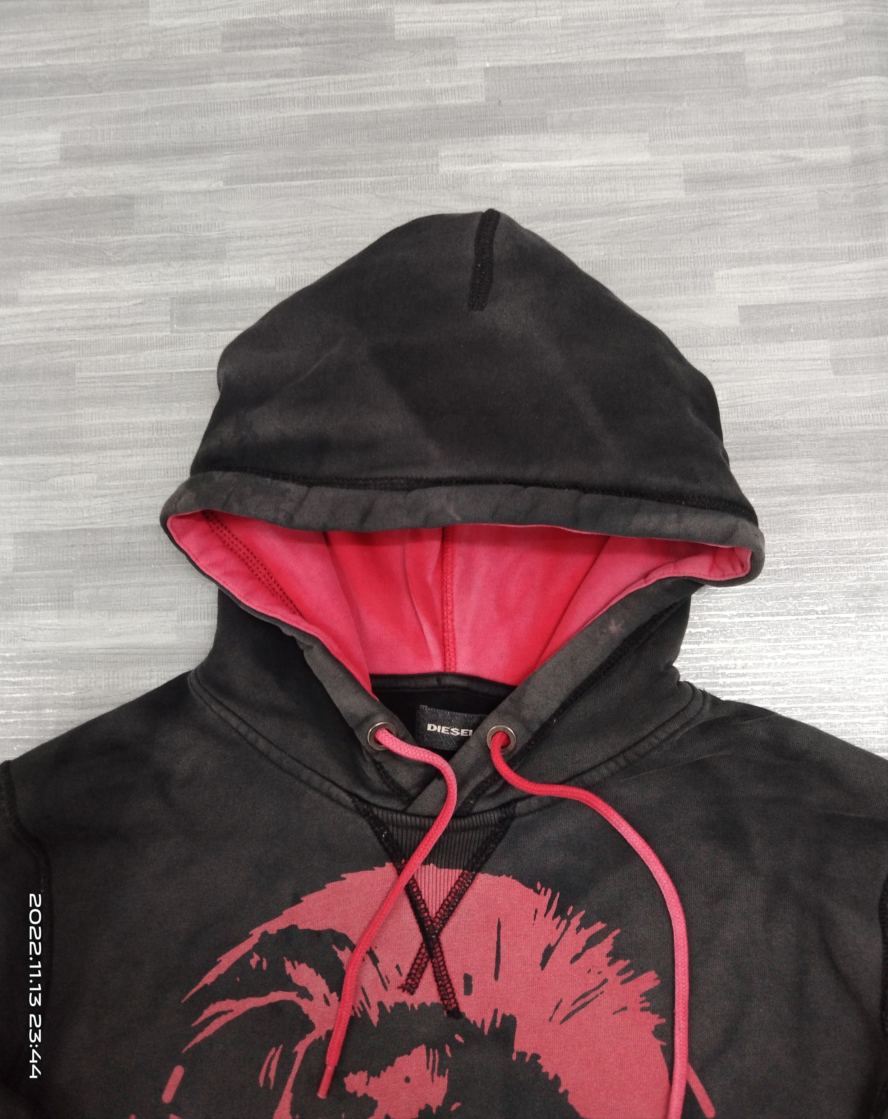Diesel THRASH HOODIE DIESEL ONLY-THE-BRAVE BLACK FADED Size US M / EU 48-50 / 2 - 11 Thumbnail