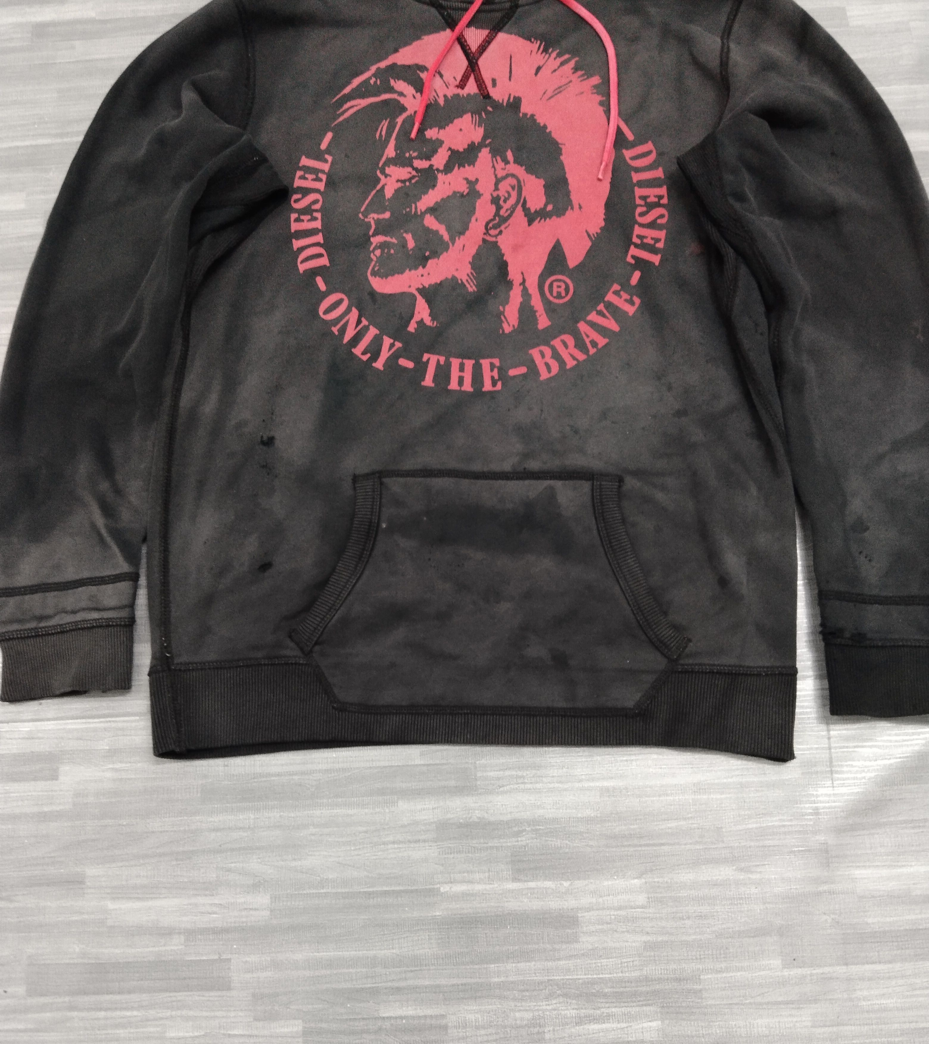 Diesel THRASH HOODIE DIESEL ONLY-THE-BRAVE BLACK FADED Size US M / EU 48-50 / 2 - 7 Thumbnail