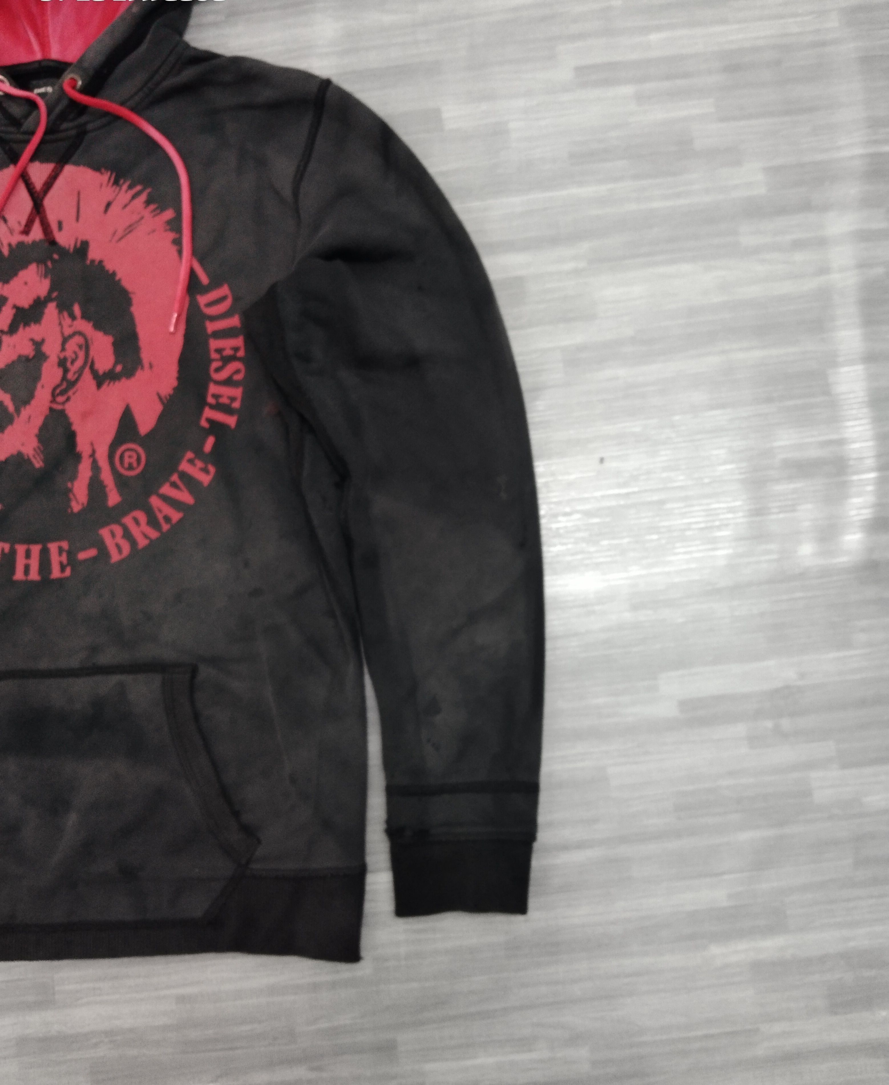 Diesel THRASH HOODIE DIESEL ONLY-THE-BRAVE BLACK FADED Size US M / EU 48-50 / 2 - 3 Thumbnail