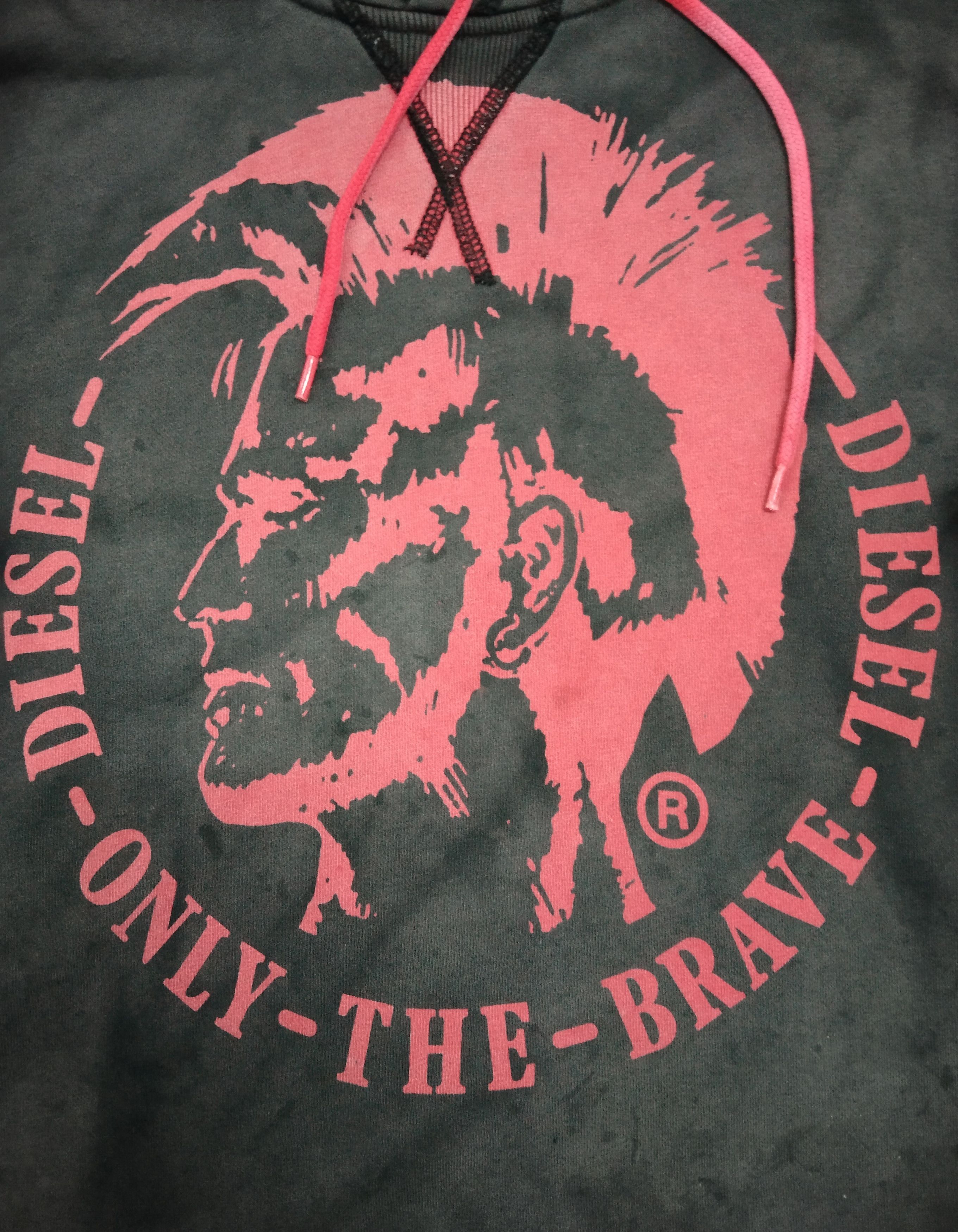 Diesel THRASH HOODIE DIESEL ONLY-THE-BRAVE BLACK FADED Size US M / EU 48-50 / 2 - 12 Thumbnail
