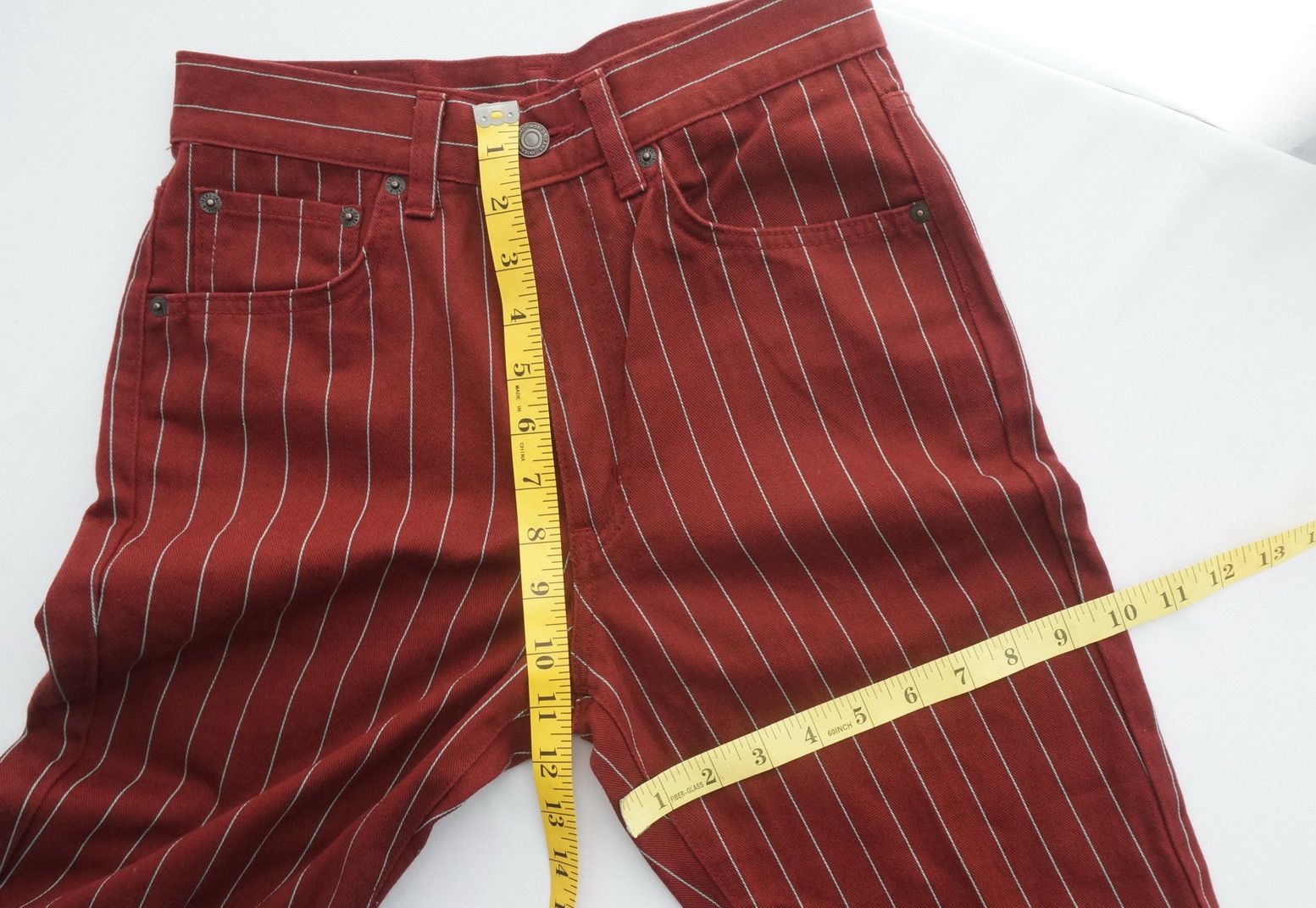 Japanese Brand Rare 90s BISON Japan Striped Light Jeans Size US 26 / EU 42 - 13 Thumbnail