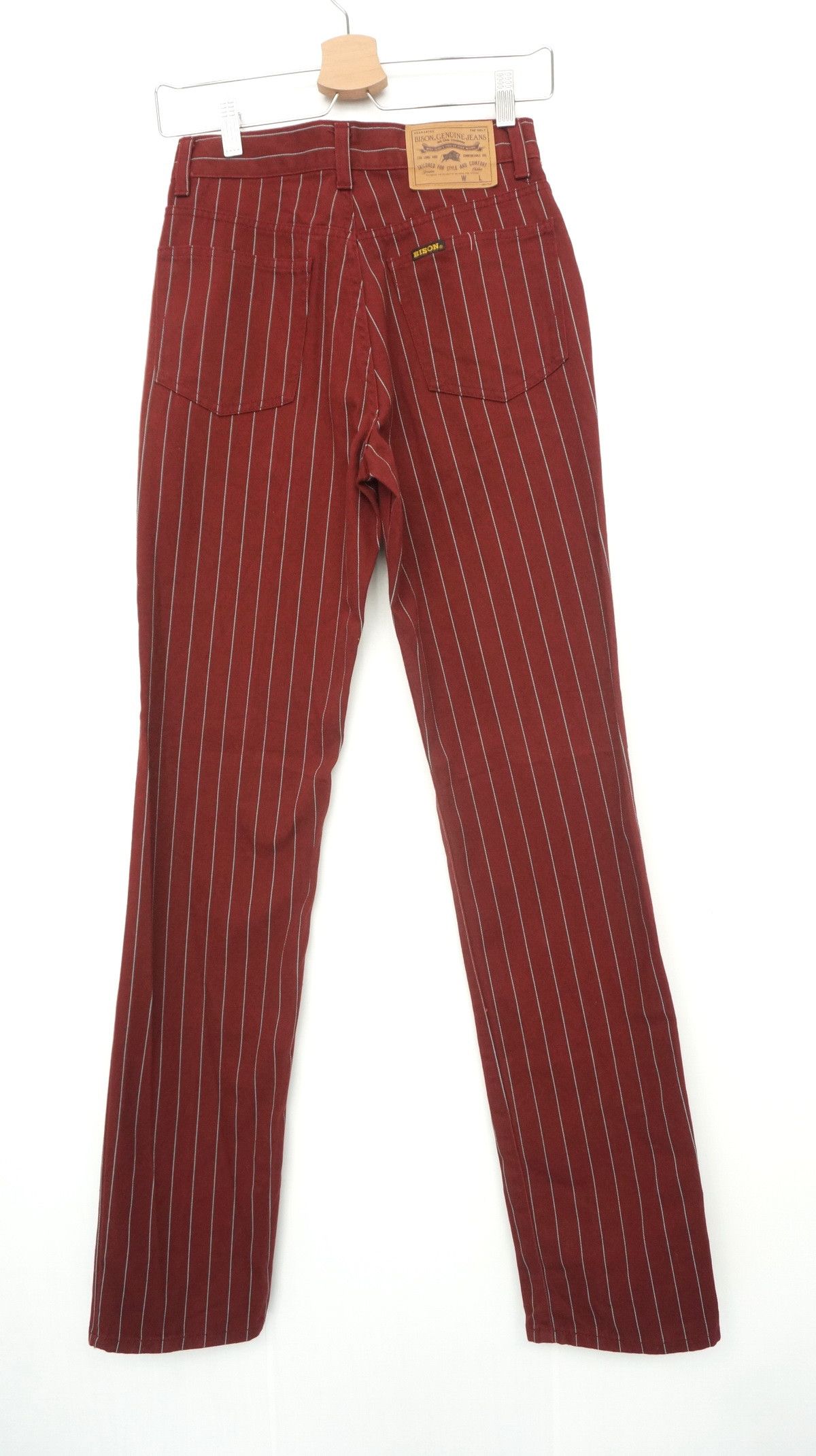 Japanese Brand Rare 90s BISON Japan Striped Light Jeans Size US 26 / EU 42 - 2 Thumbnail