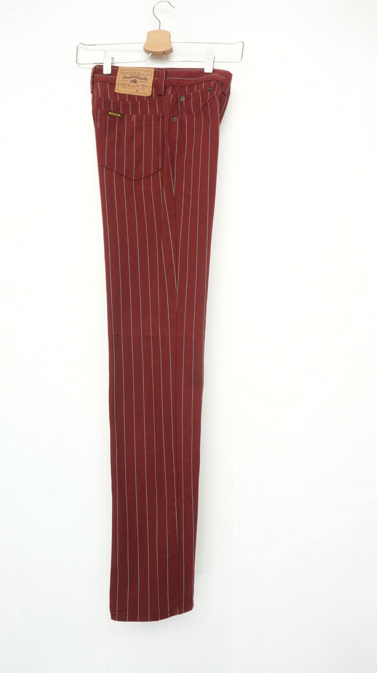 Japanese Brand Rare 90s BISON Japan Striped Light Jeans Size US 26 / EU 42 - 5 Thumbnail