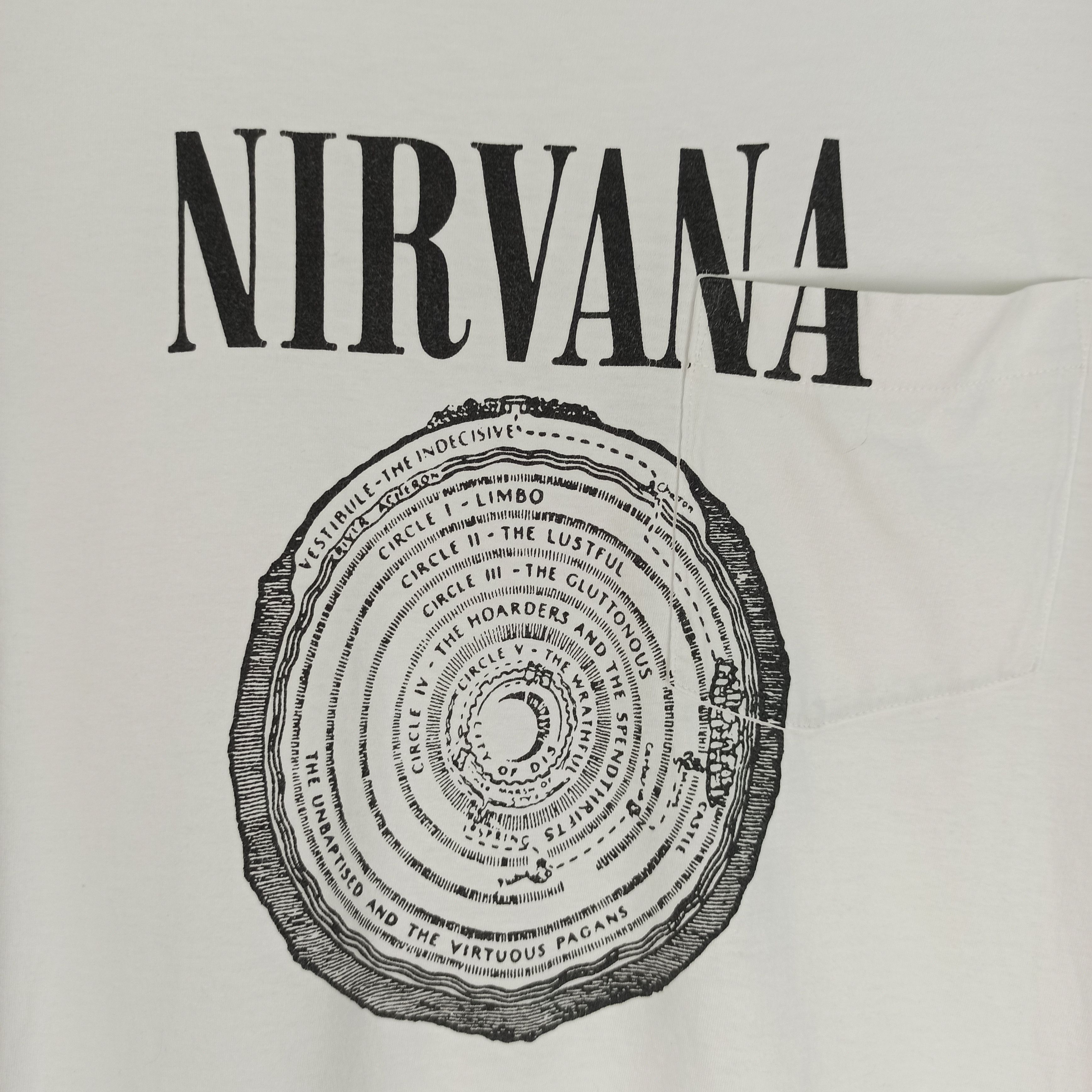 Nirvana Number (N)ine X Nirvana Kurt Cobain Single Pocket Tshirt Size US M / EU 48-50 / 2 - 2 Thumbnail