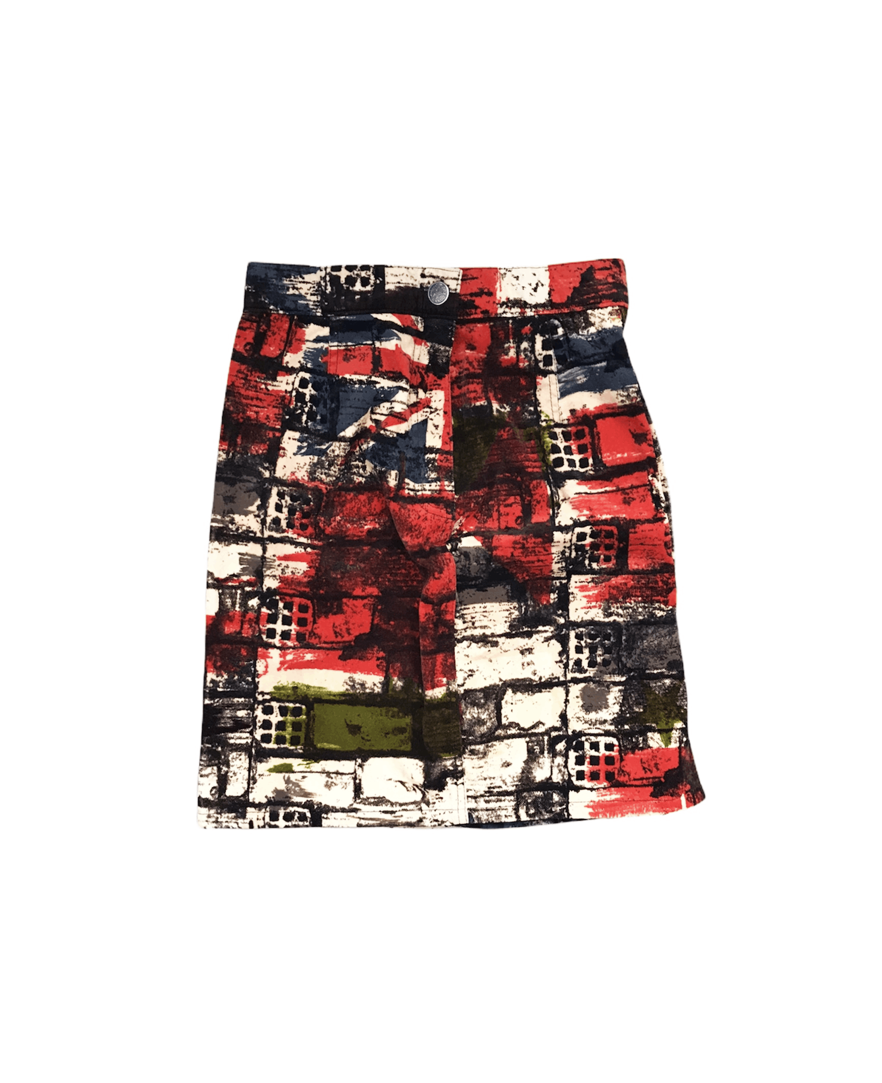 image of Archive Jean Paul Gaultier Wmns Wall/flags Printed Skirt, Women's (Size 26)