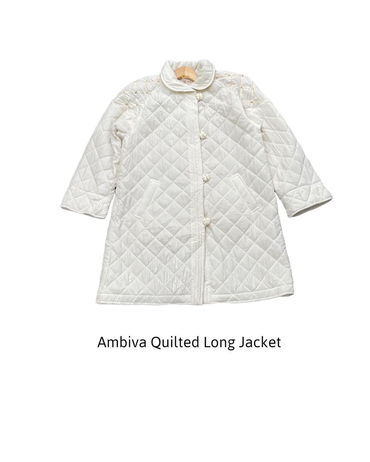Designer × Japanese Brand Ambiva Quilted Long Jacket Size L / US 10 / IT 46 - 1 Thumbnail