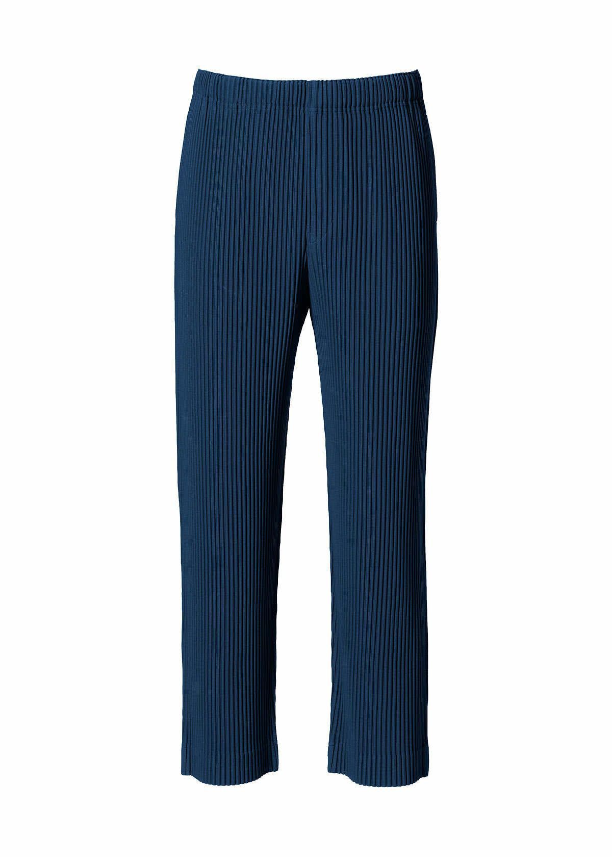 image of Issey Miyake Homme Plissé 2022 Ss Straight Pants in Blue, Men's (Size 30)