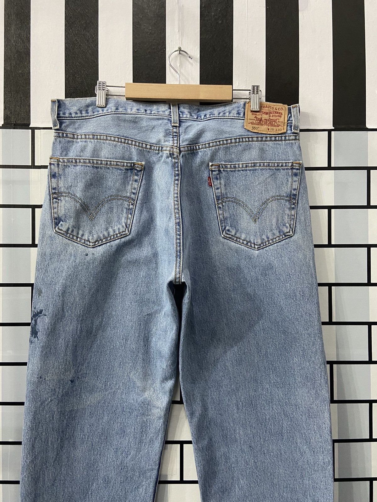Levi's Vintage Levi’s 550 Light Wash Relaxed Fit Denim Pants Size US 36 / EU 52 - 10 Thumbnail